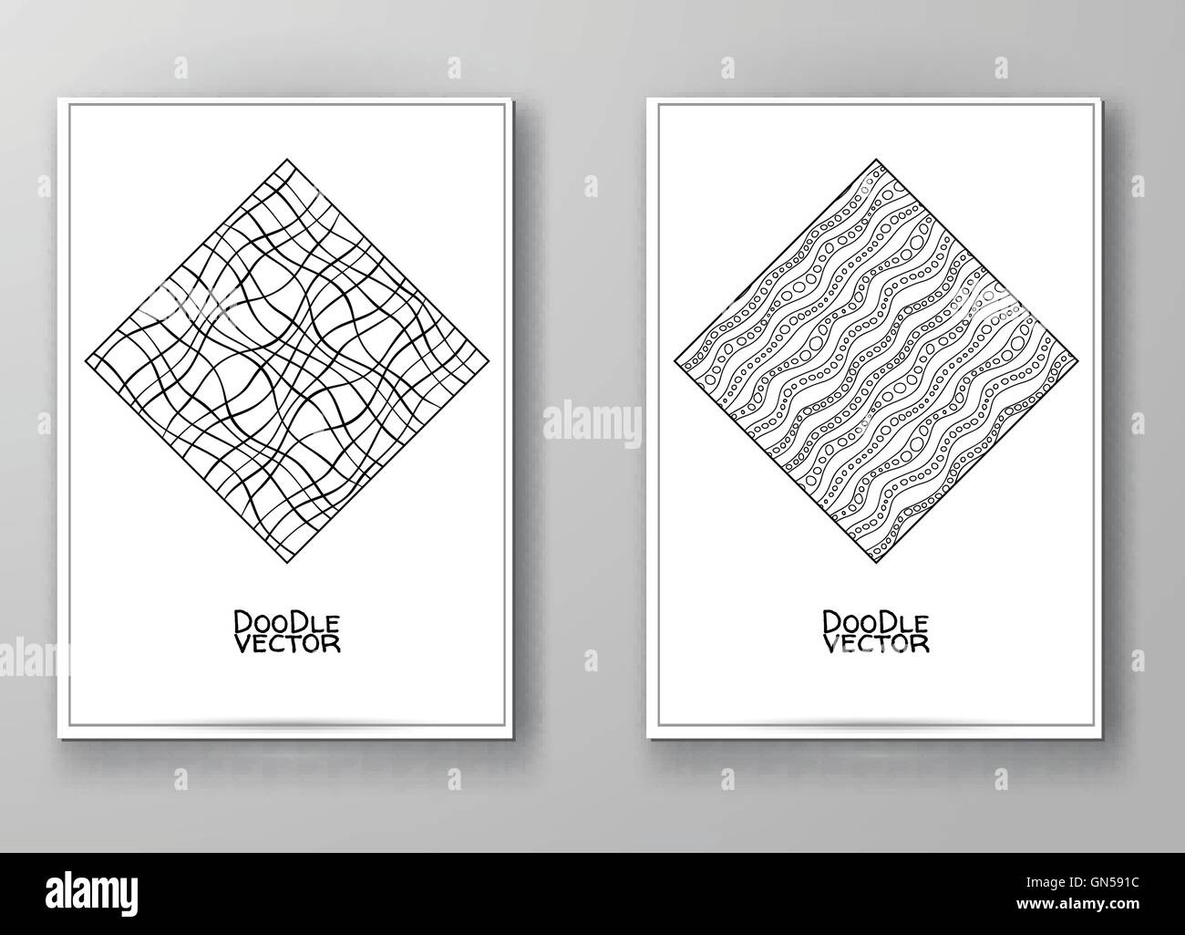 Reihe von abstrakten Design-Vorlagen. Stock Vektor