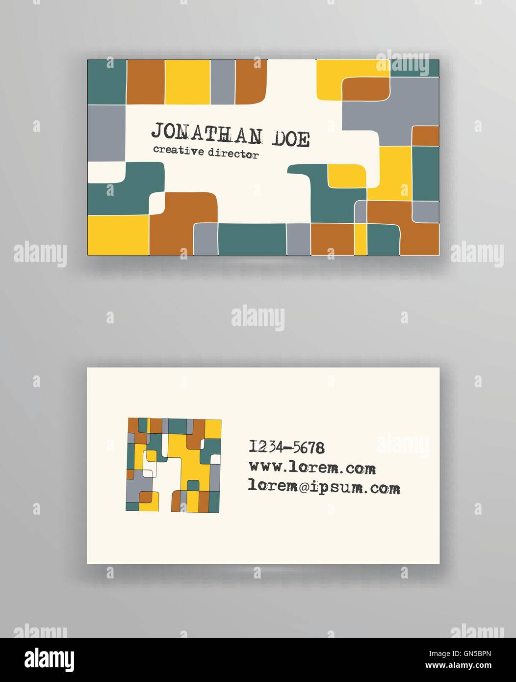 Broschüre mit handgezeichneten Doodle Grenze. Stock Vektor