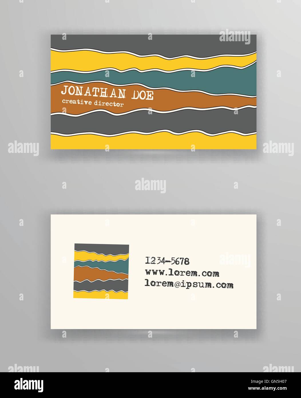 Broschüre mit handgezeichneten Doodle Grenze. Stock Vektor
