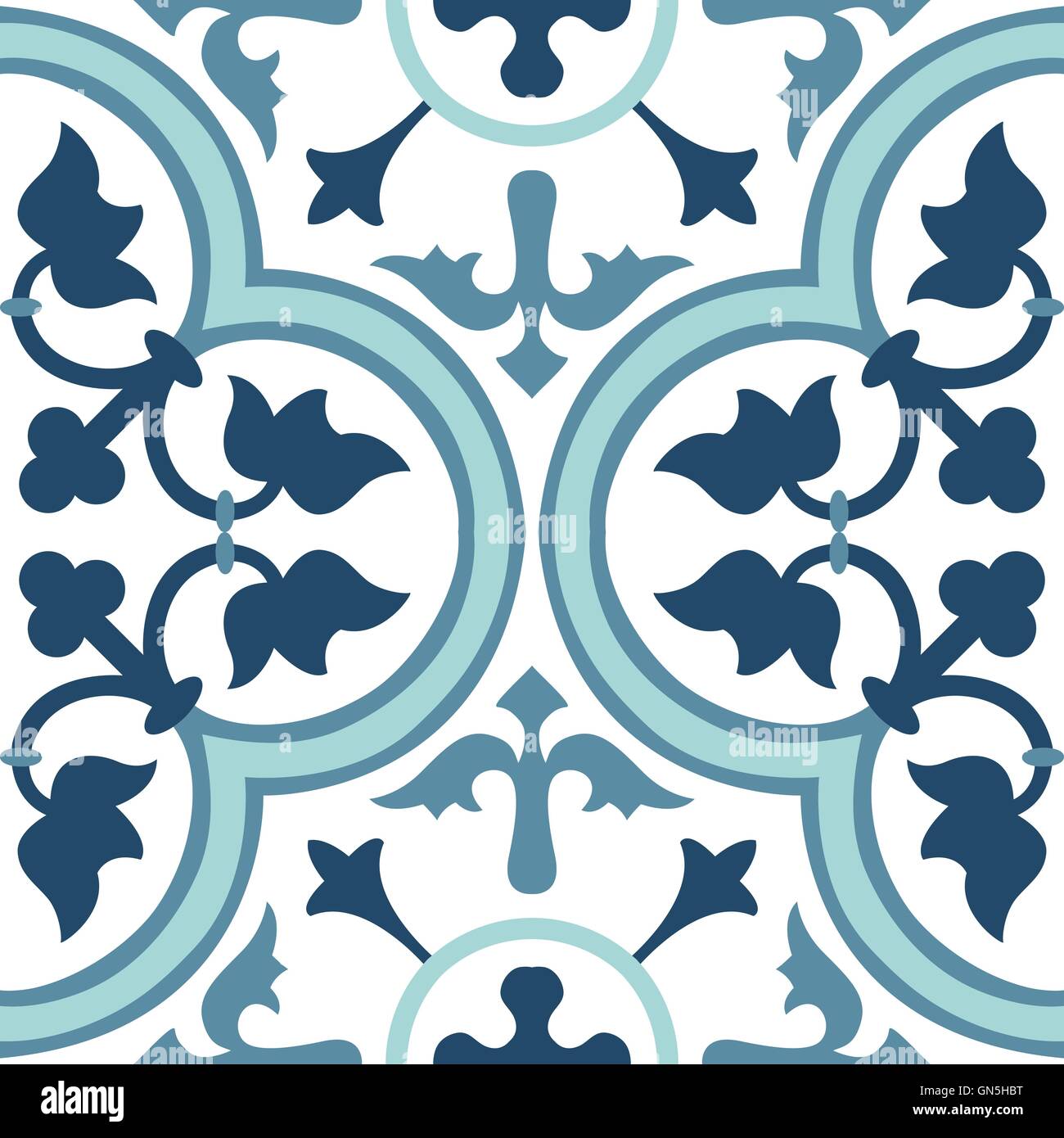 Nahtlose bunten Ornament Fliesen Stock Vektor