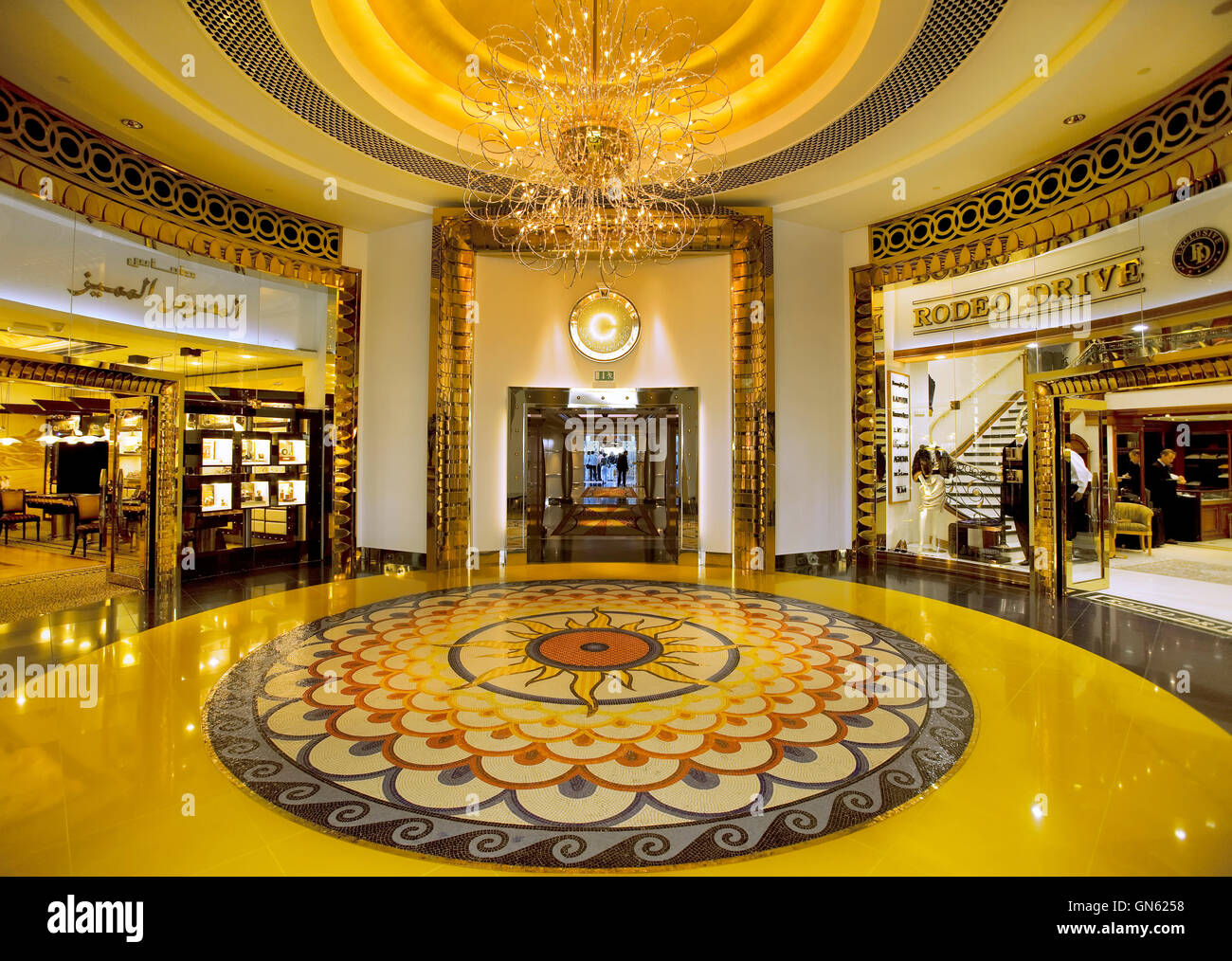 Burj al Arab Hotel in Dubai, Vereinigte Arabische Emirate Stockfoto