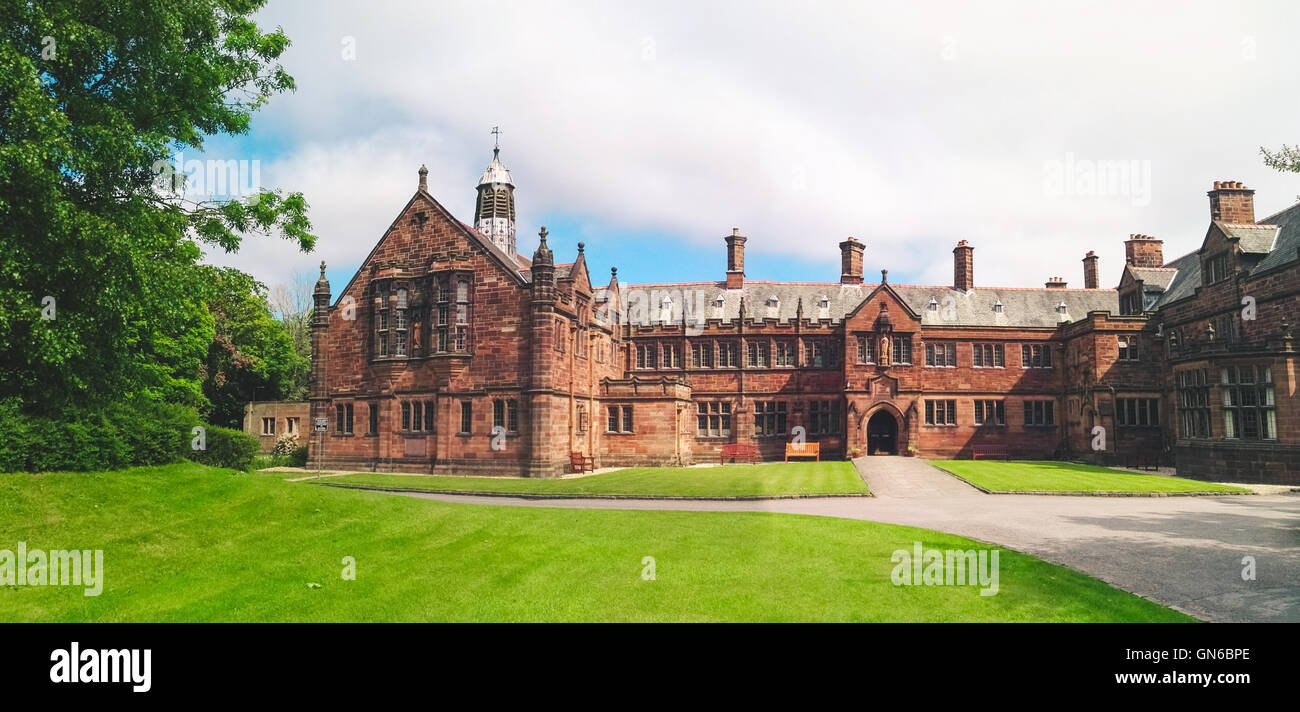 Antike Bibliothek in Wales Stockfoto