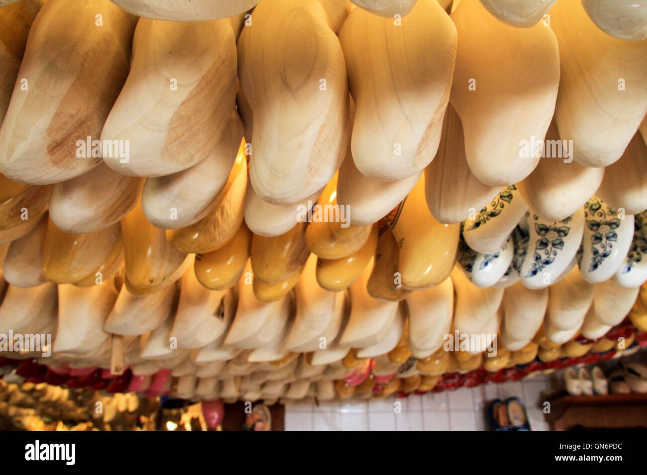 Holländische Holzschuhe Stockfoto