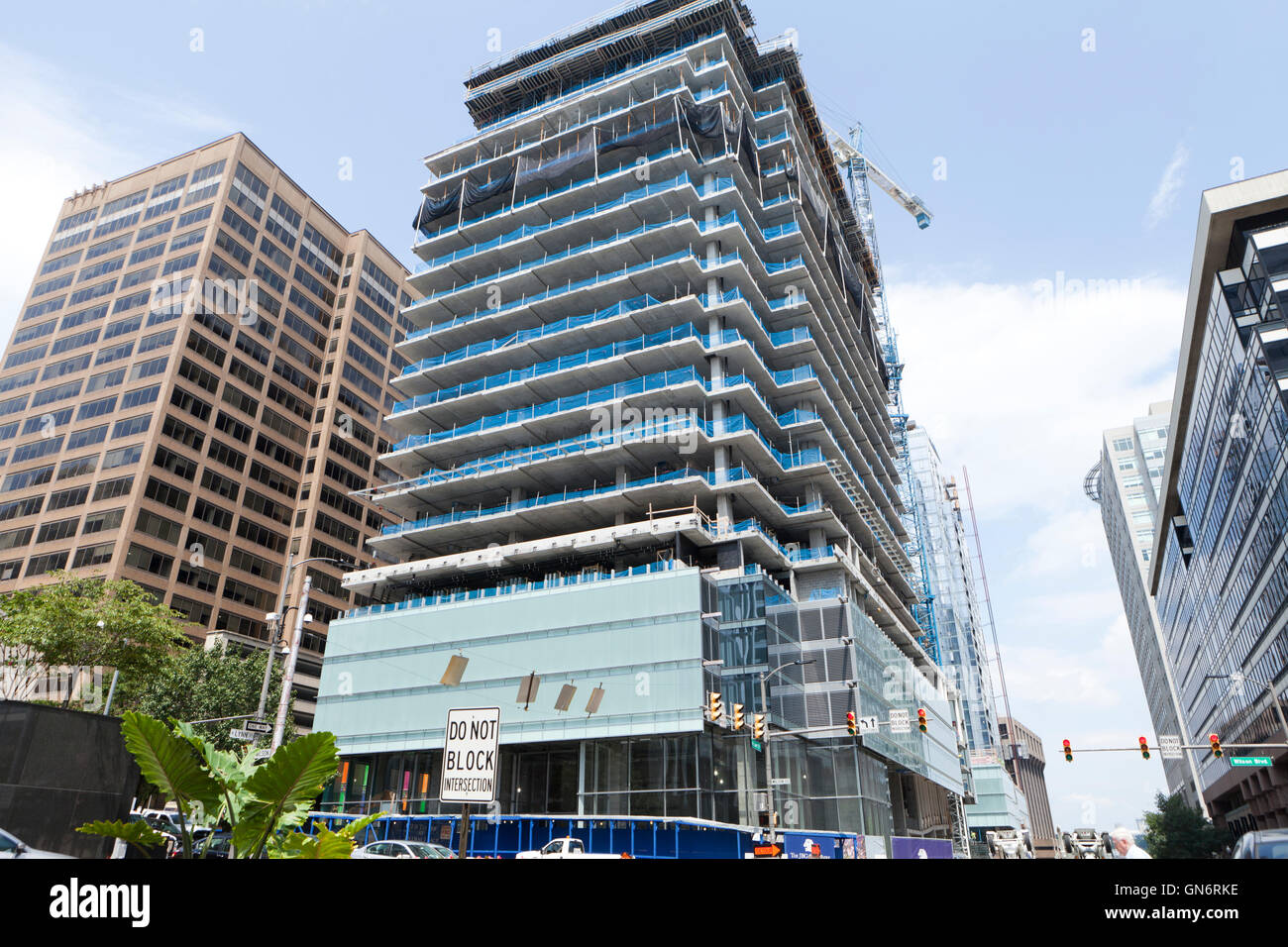 Neue Büro-Hochhaus Hochbau - Rosslyn, Virginia USA Stockfoto