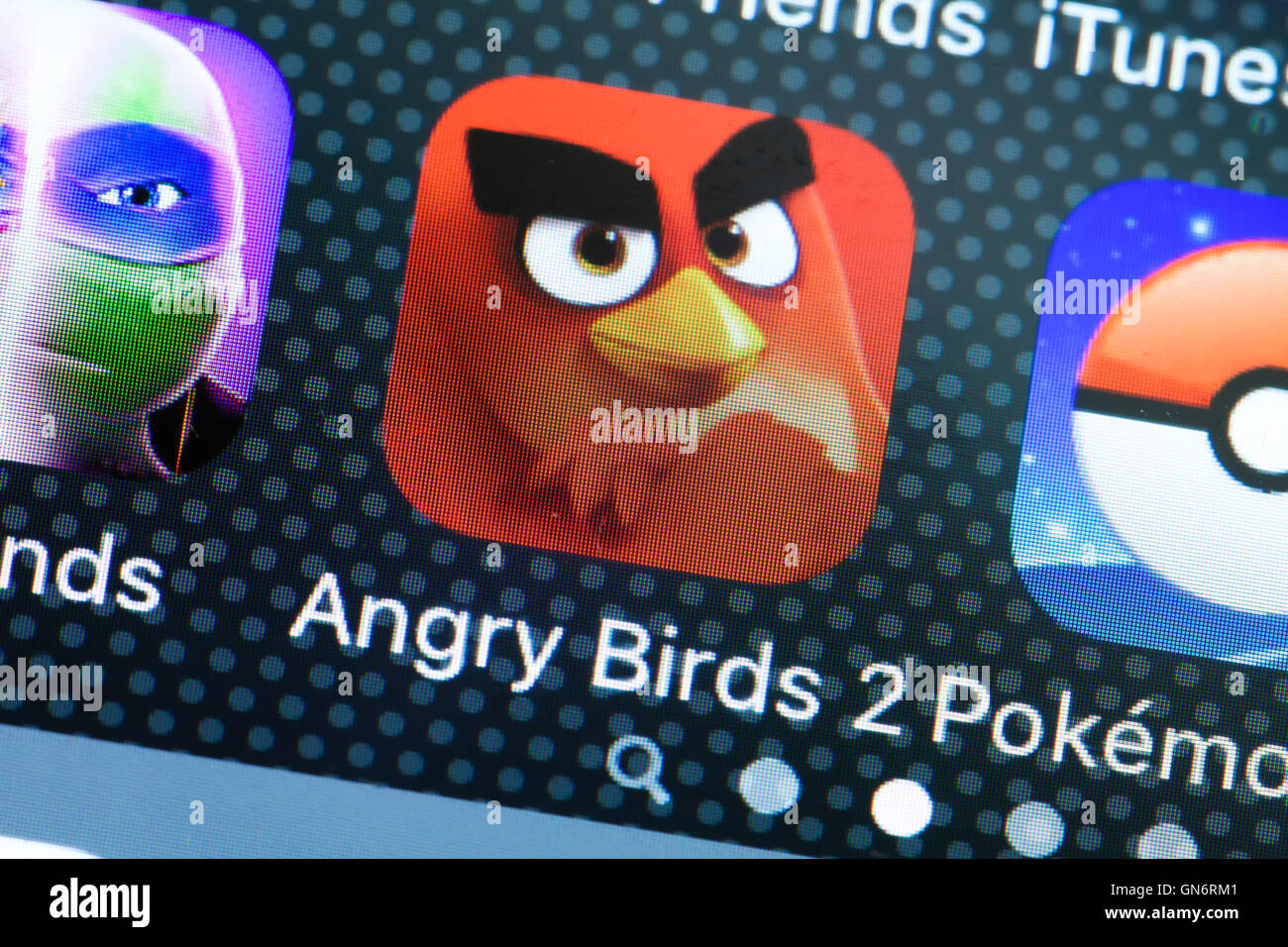 Angry Birds 2 Spiele-app auf iPhone (Handyspiele) - USA Stockfoto