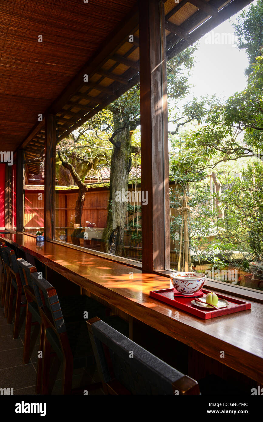 Ein Cafe in Kanazawa, Japan Stockfoto