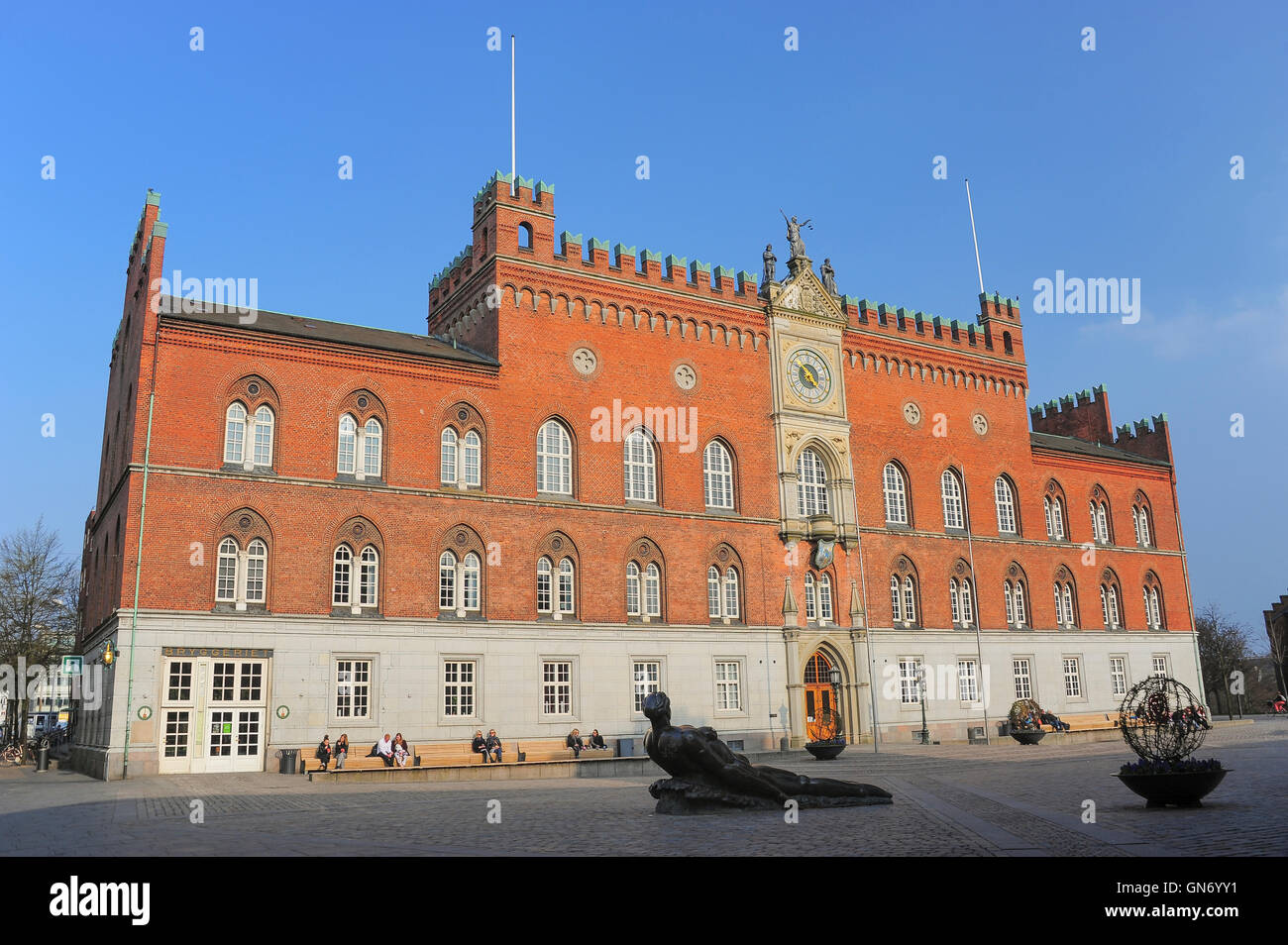 Odense City Hall, Odense, Dänemark Stockfoto