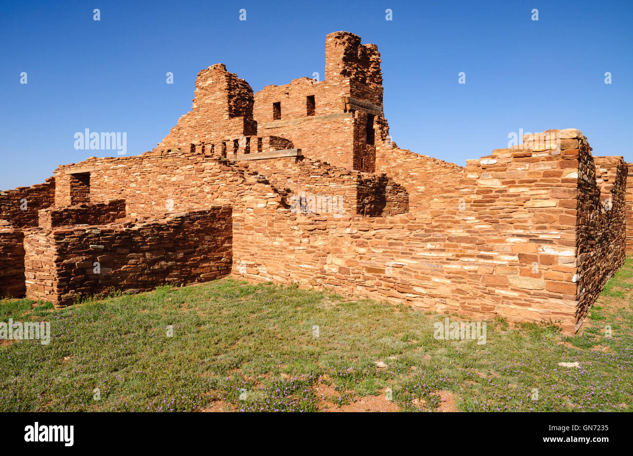 Abo-Ruinen am Salinas Pueblo Missionen National Monument Stockfoto