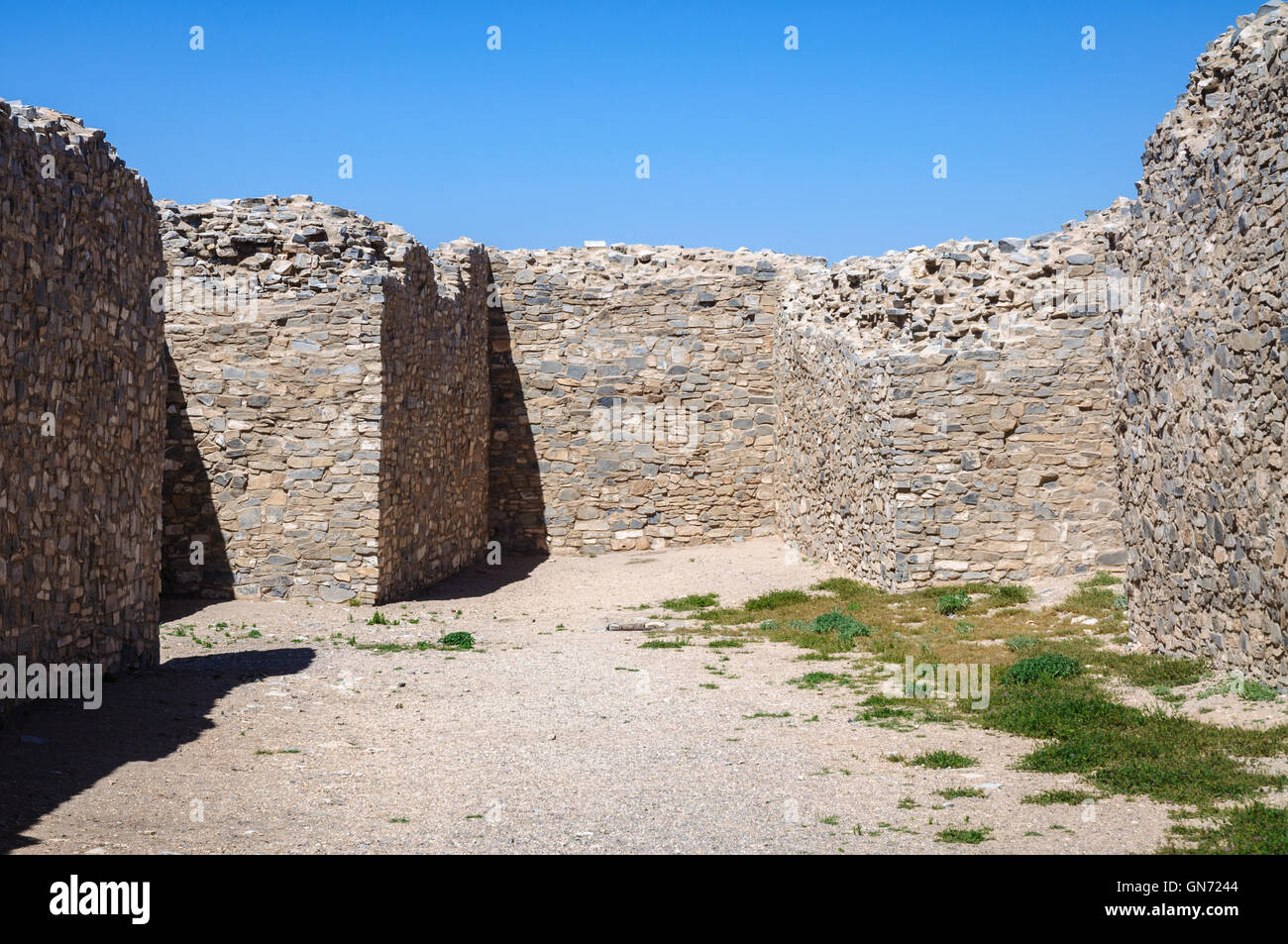 Gran Quivira Ruinen am Salinas Pueblo Missionen National Monument Stockfoto