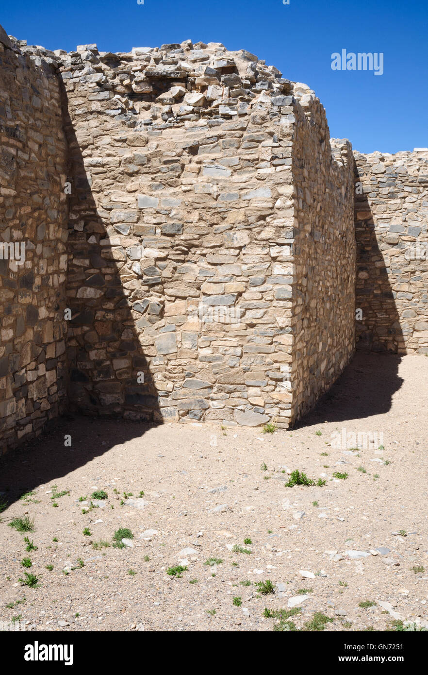 Gran Quivira Ruinen am Salinas Pueblo Missionen National Monument Stockfoto