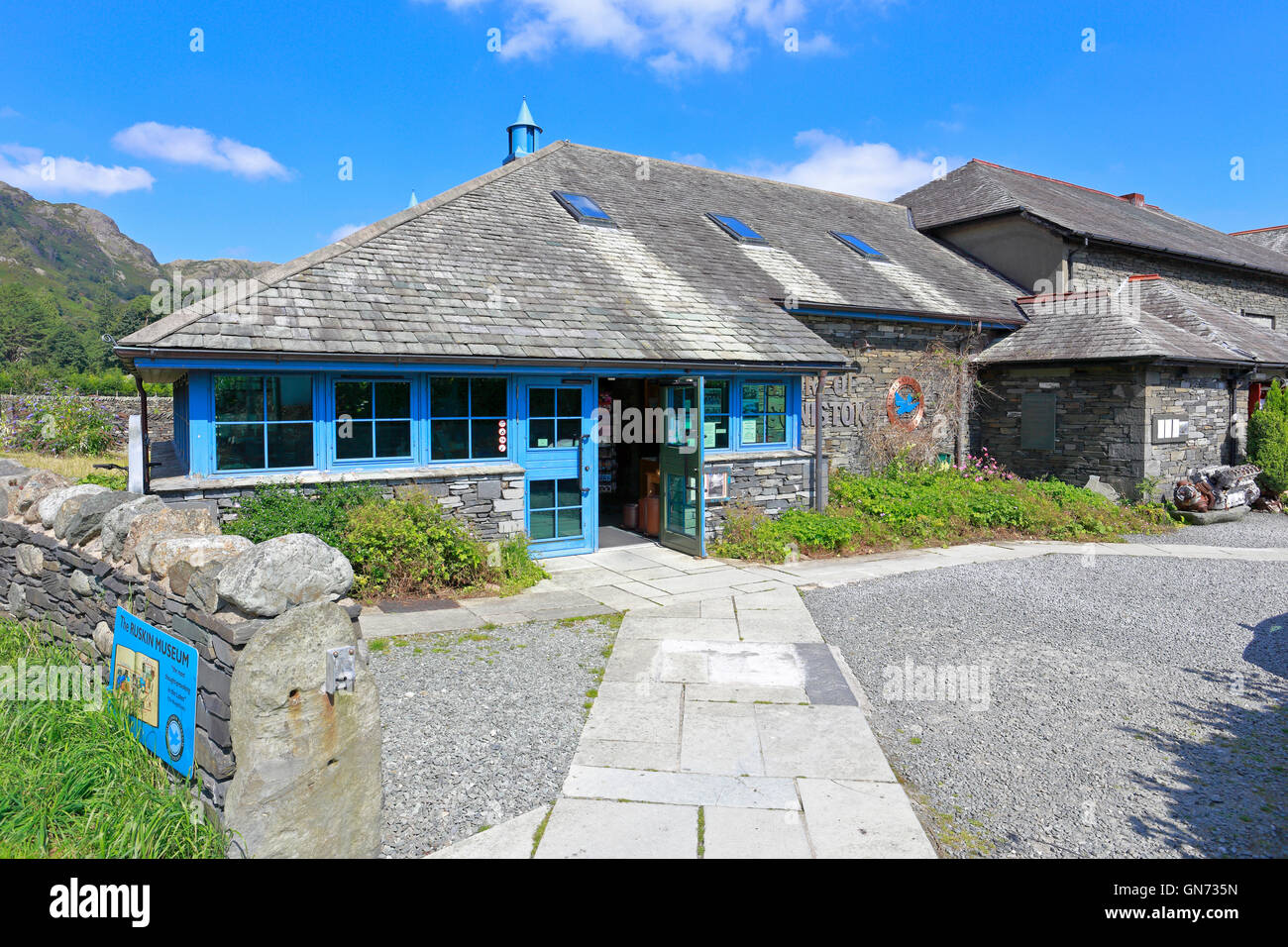 Ruskin Museum, Coniston, Cumbria, Nationalpark Lake District, England, UK. Stockfoto
