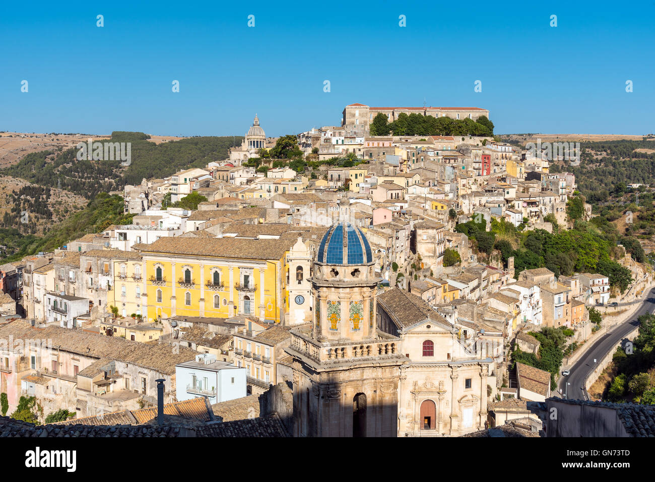 Die schöne barocke Stadt von Ragusa Ibla in Sizilien, Italien Stockfoto