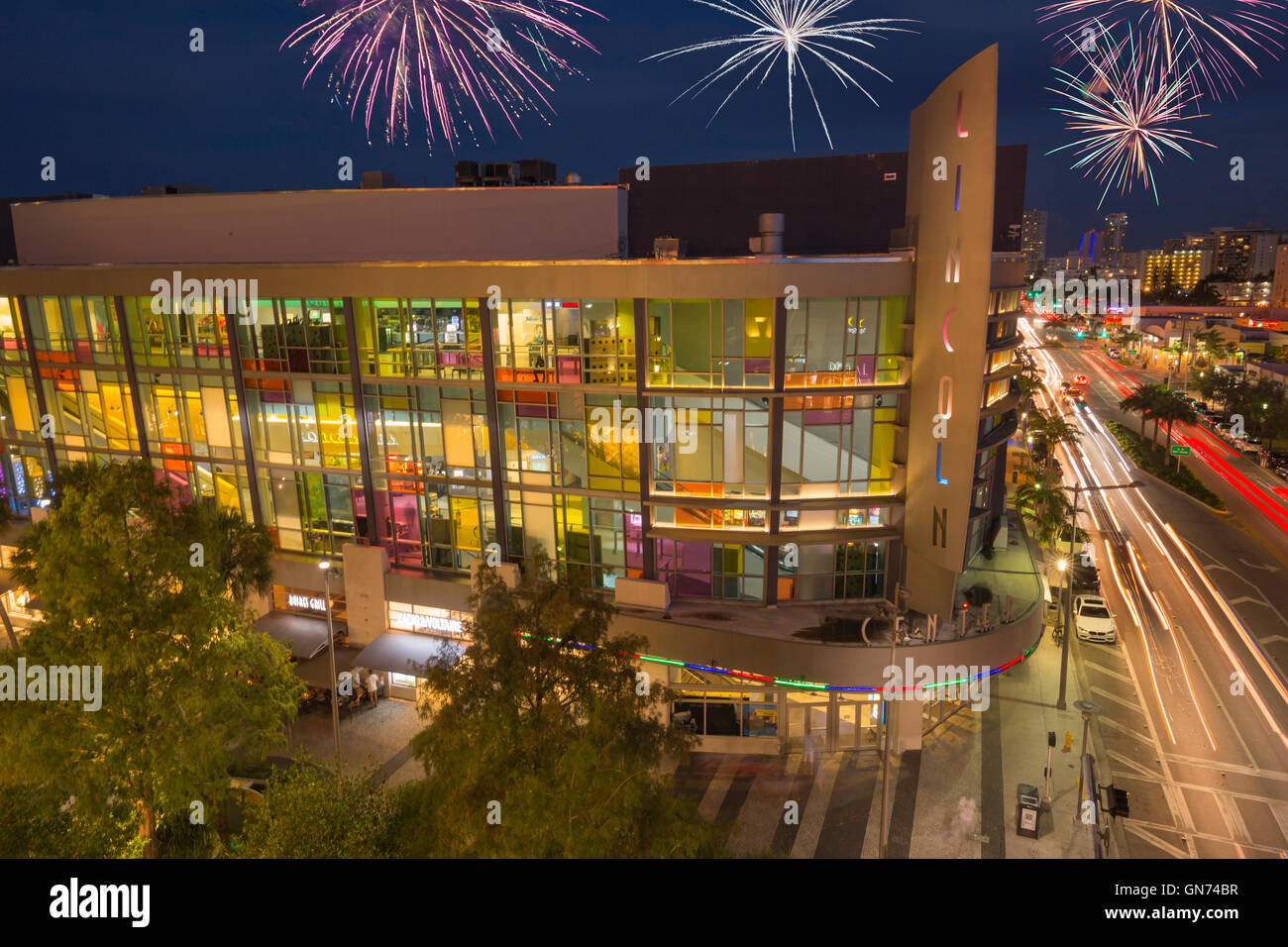 REGAL FILM THEATER LINCOLN ROAD MALL SOUTH BEACH MIAMI BEACH FLORIDA USA Stockfoto