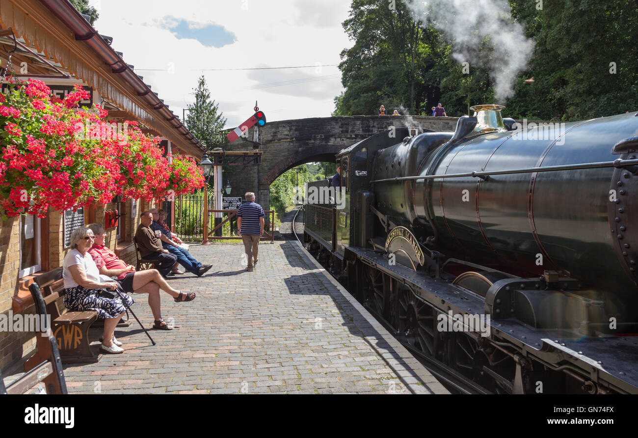 Arley Bahnhof am Severn Valley Railway, Worcestershire, England, UK Stockfoto