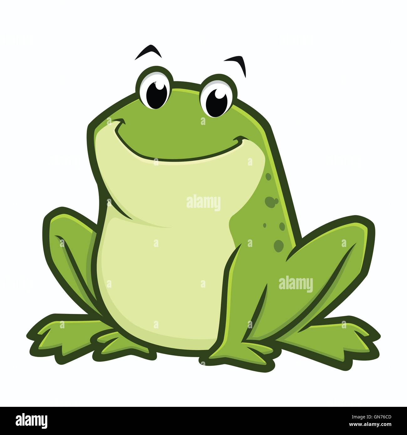 Cartoon Fat Frog Stock Vektor