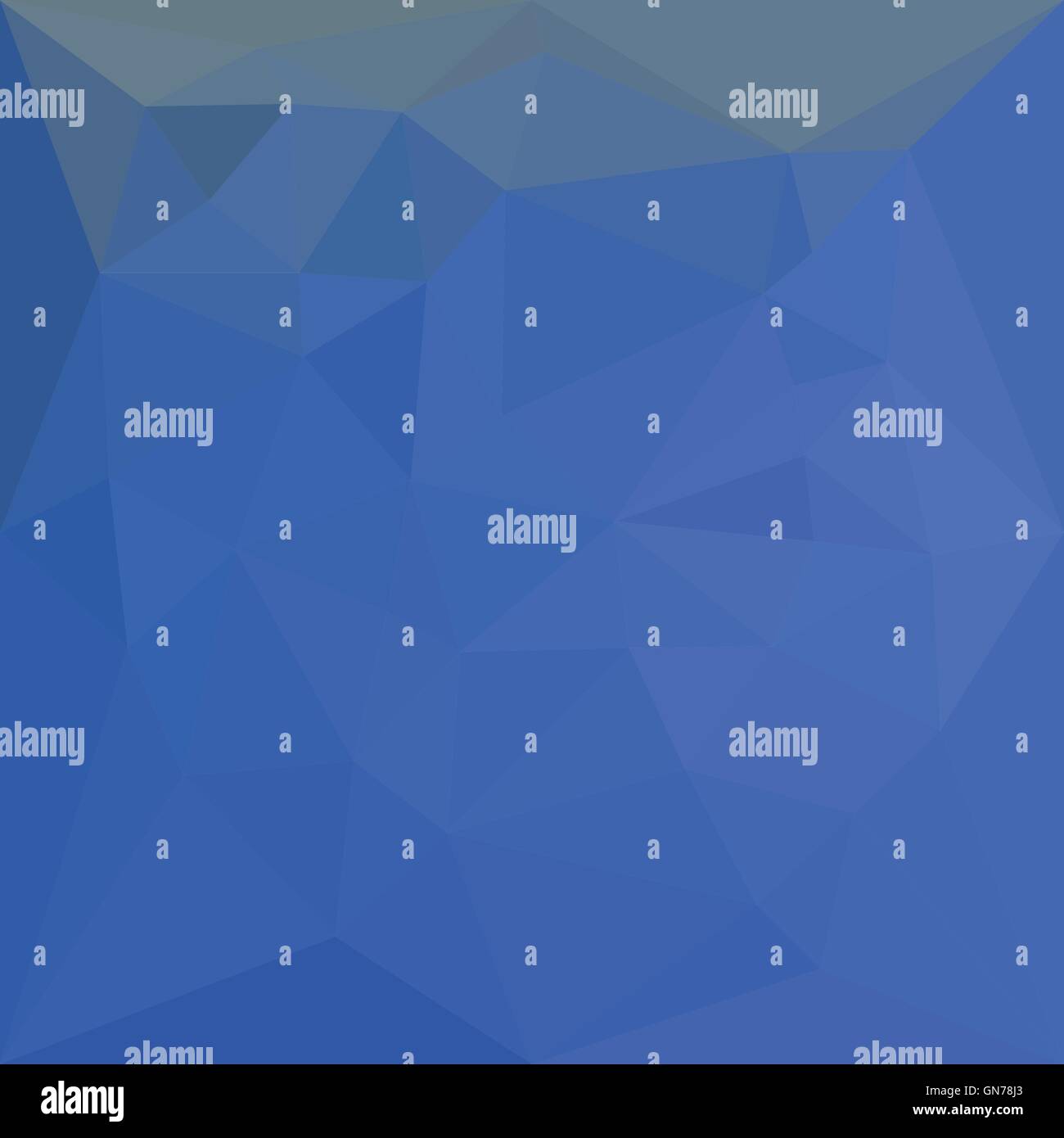 Niedrige Polygon Stil Illustration von einem tiefen Skyblue abstrakten geometrischen Hintergrund. Stock Vektor