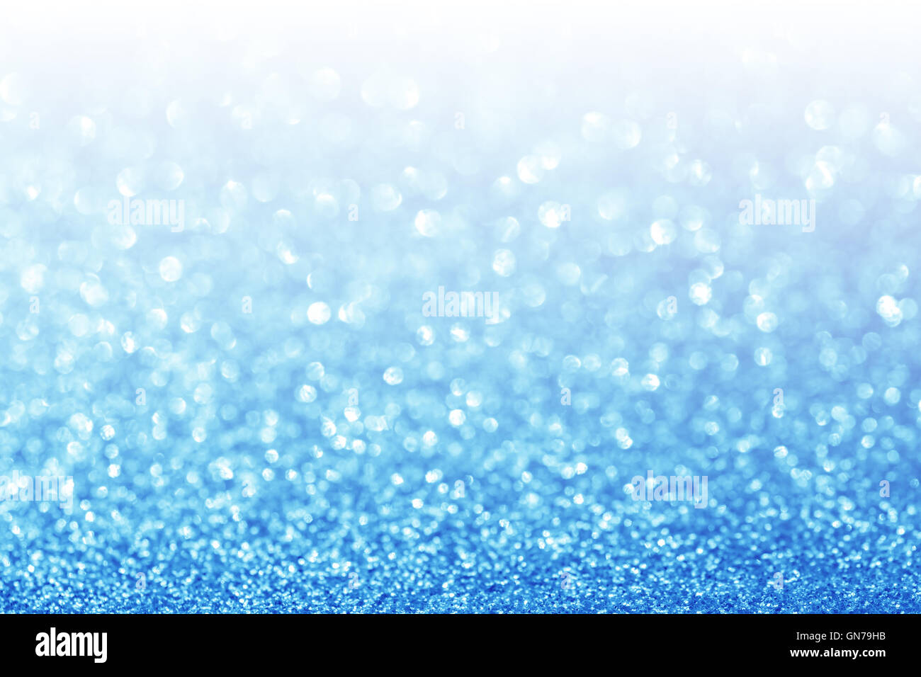 Abstrakte Glitzer blauen Hintergrund mit weißen Textfreiraum Stockfoto