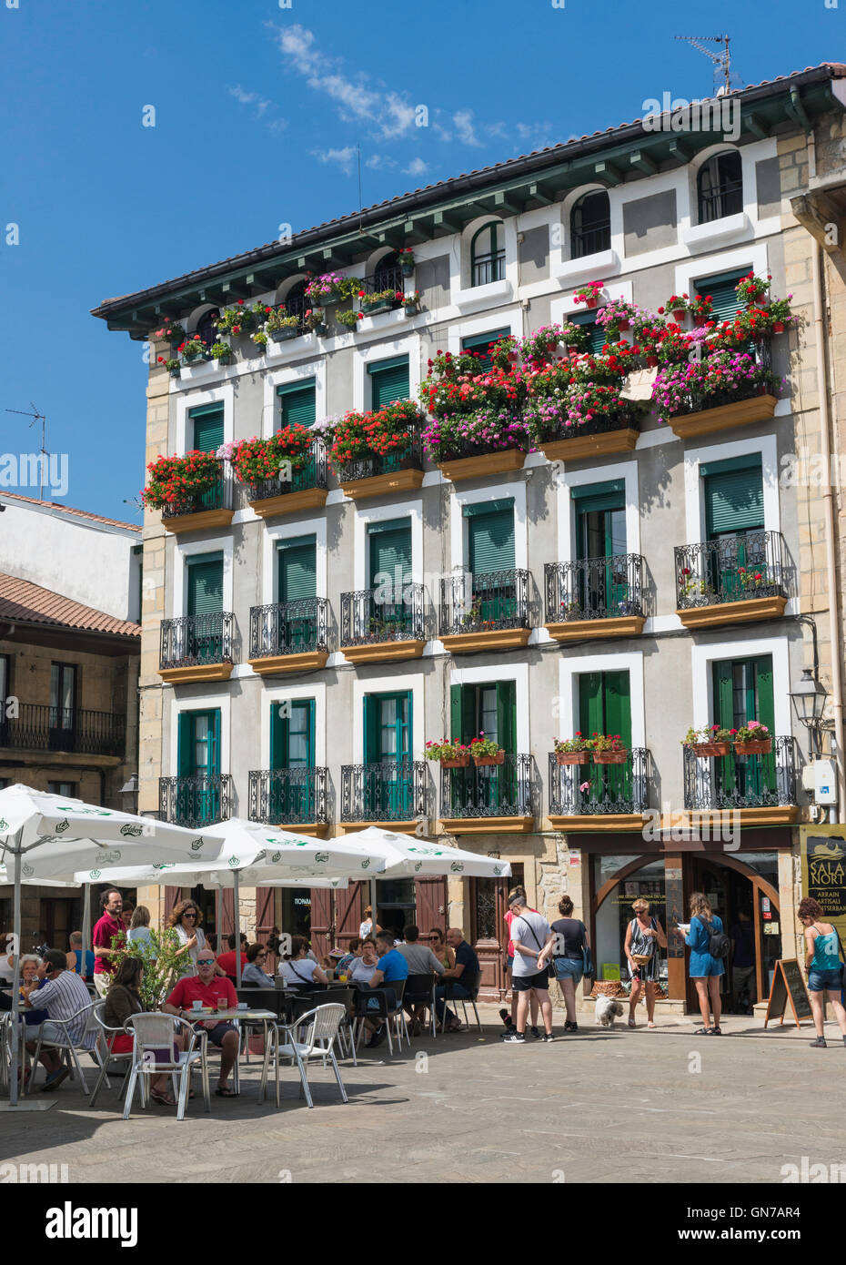 Hondarribia Gipuzkoa Baskenland Spanien Stockfoto