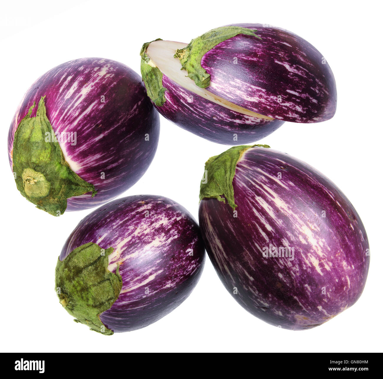 Auberginen Stockfoto