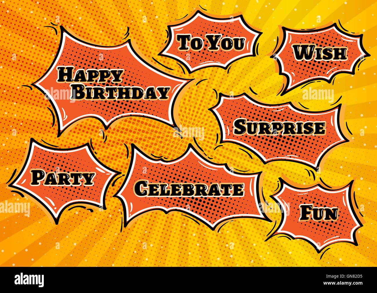 alles Gute zum Geburtstag-Abbildung Stock Vektor