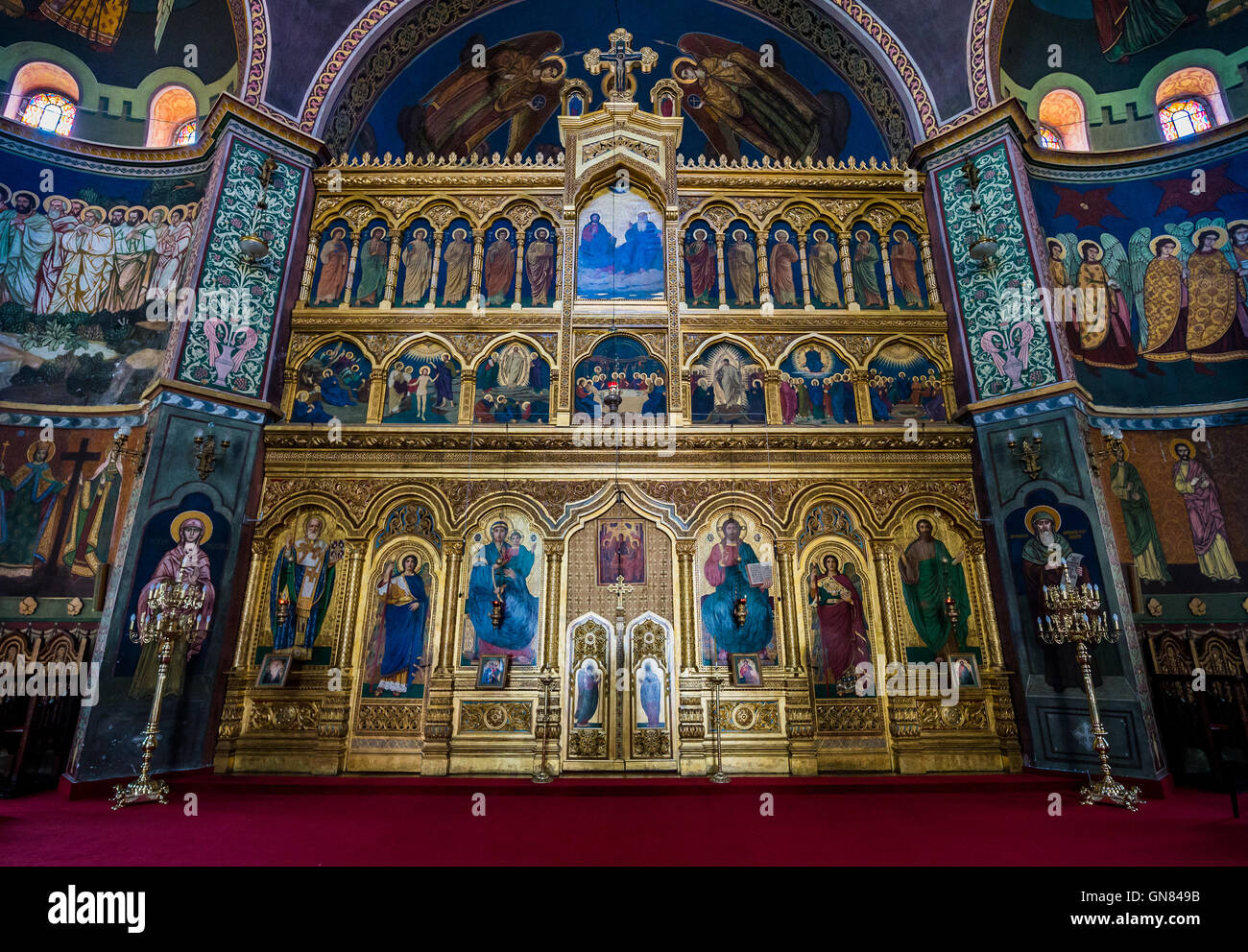 Ikonostase der orthodoxen Kirche der Heiligen Dreifaltigkeit in Sibiu