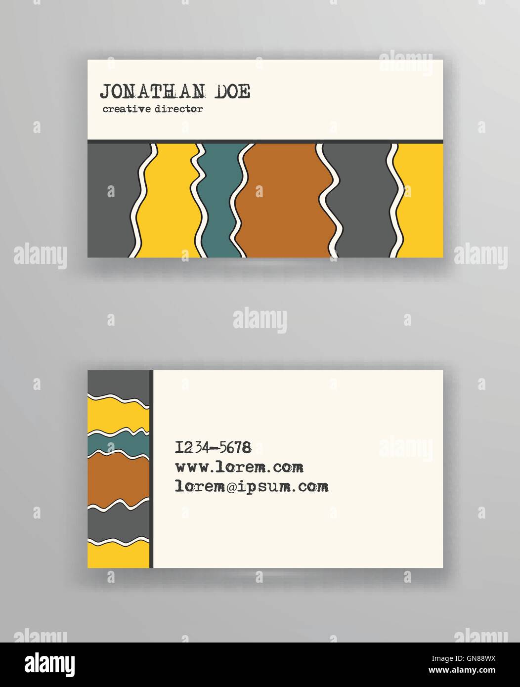 Broschüre mit handgezeichneten Doodle Grenze. Stock Vektor