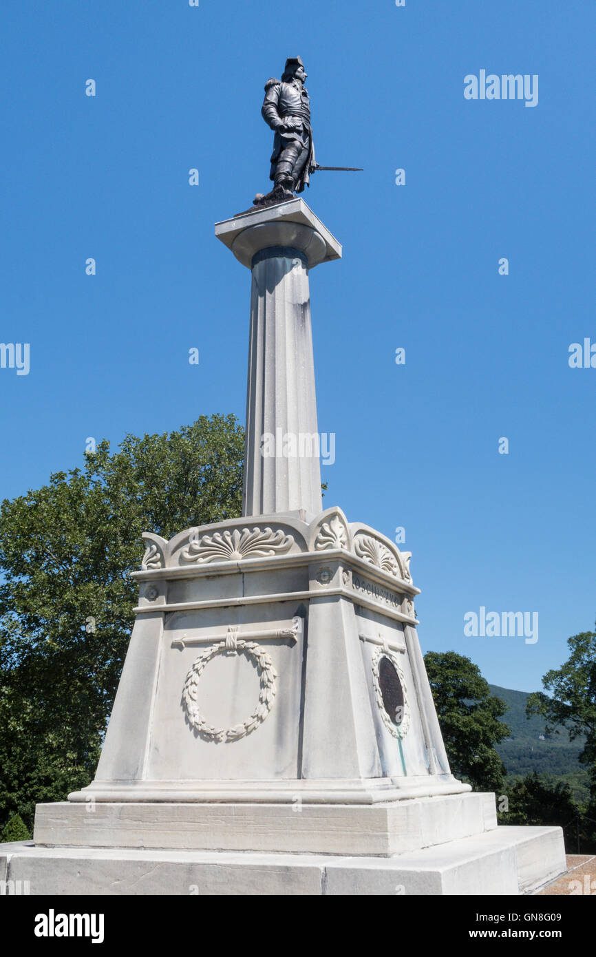 Thaddeus Kosciuszko polnischen Patriot Statue, United States Military Academy, West Point, NY, USA Stockfoto