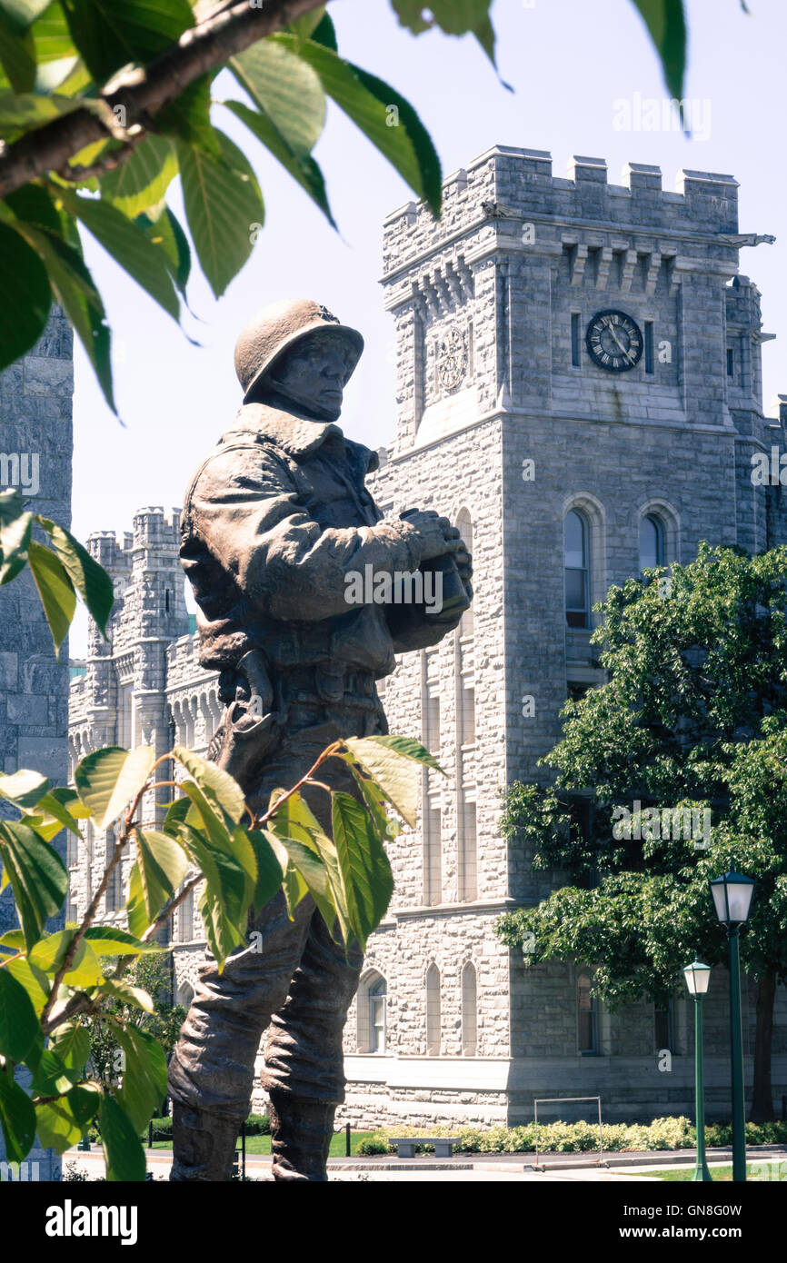 George S. Patton Monument, United States Military Academy West Point, NY, USA Stockfoto