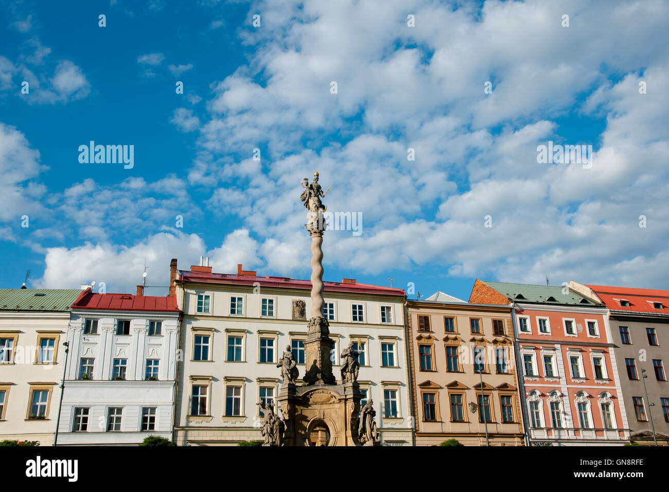 Marian Column - Olomouc - Tschechische Republik Stockfoto