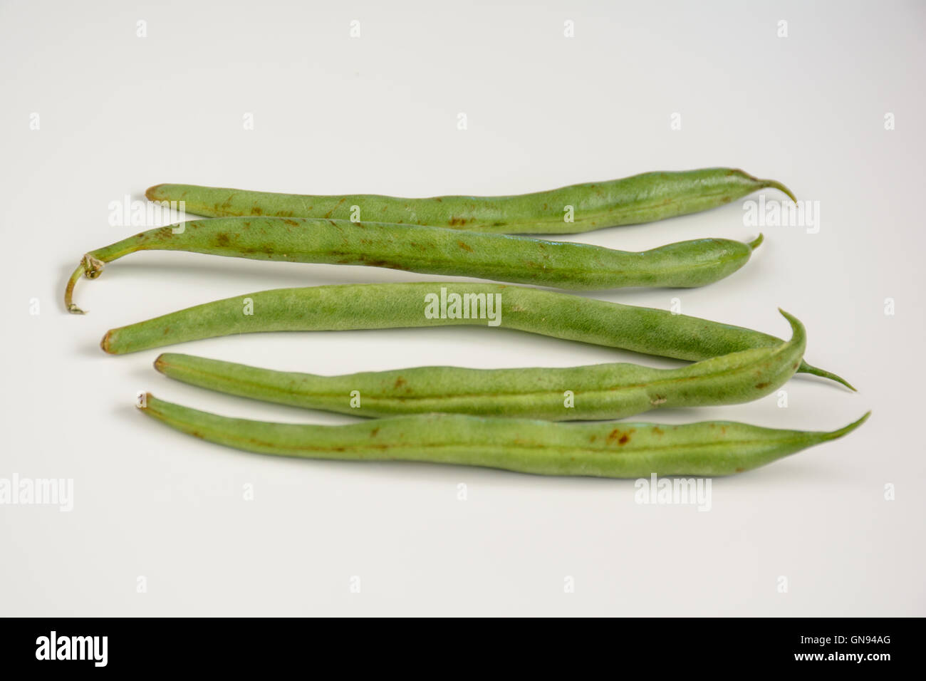 Close Up Ernährung Bio Green Bean Fotos Stockfoto
