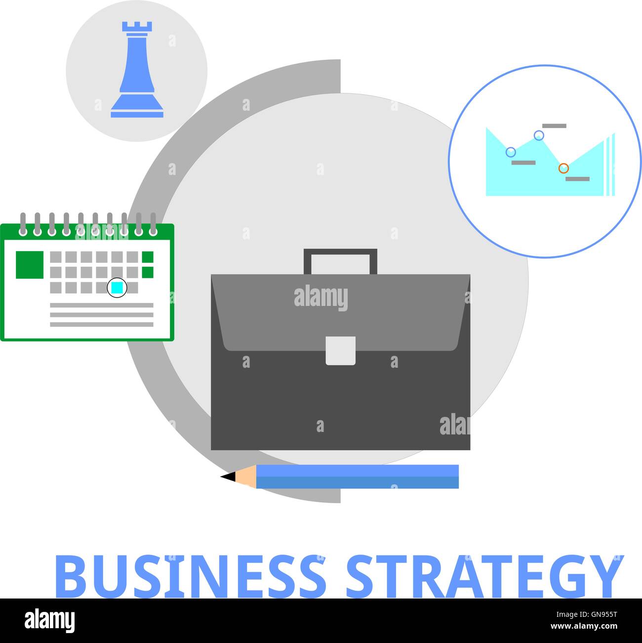 Vektor - Business-Strategie Stock Vektor