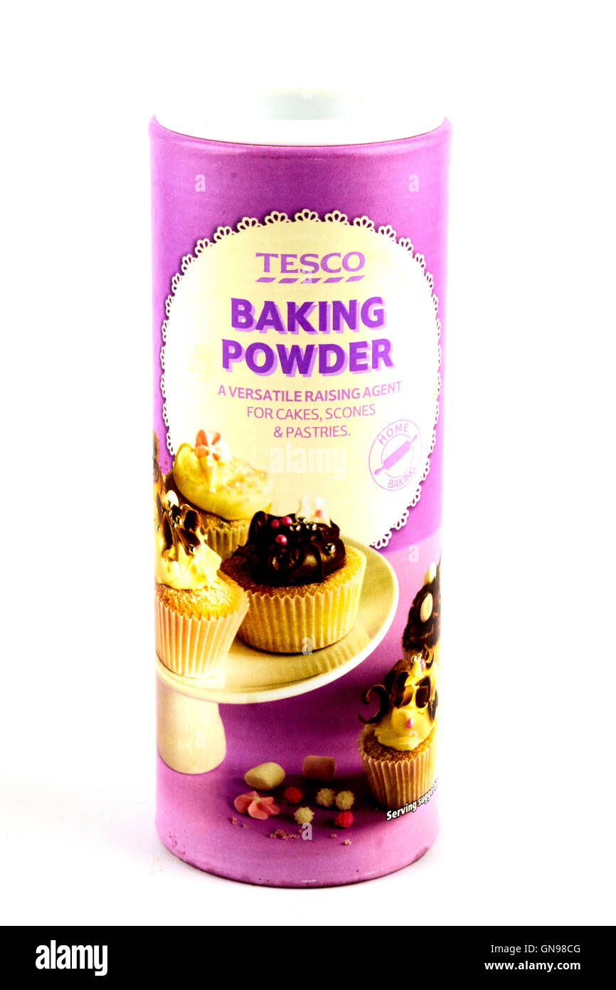 Tesco Backpulver Stockfoto