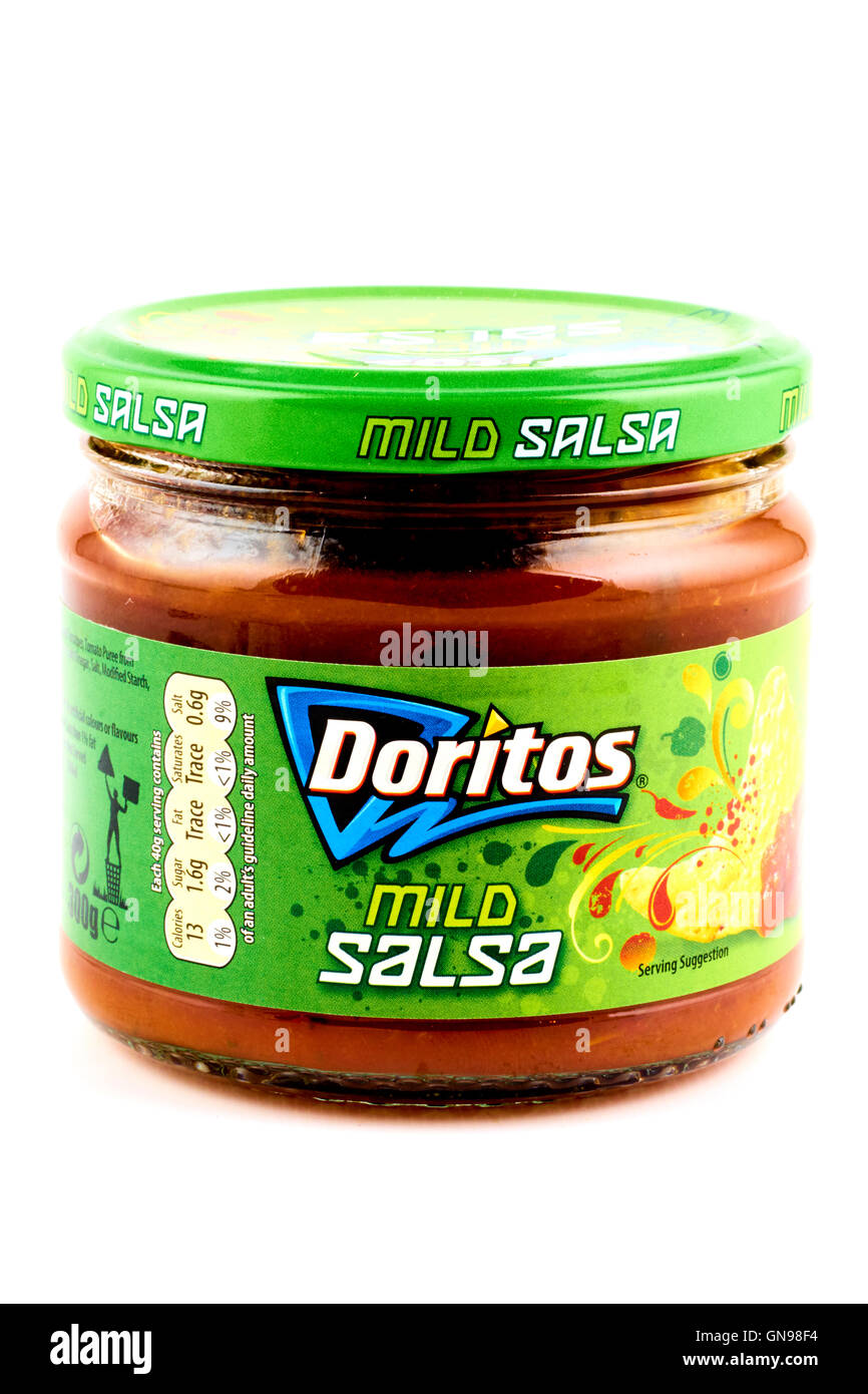 Doritos Mild Salsa-Dip Stockfoto
