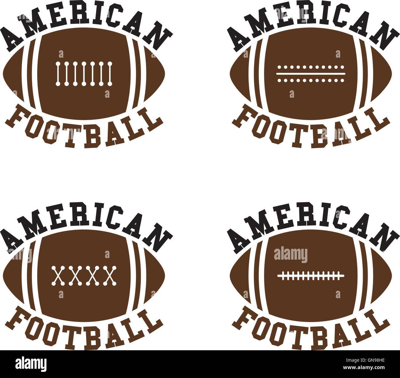 US-amerikanischer American-football Stock Vektor