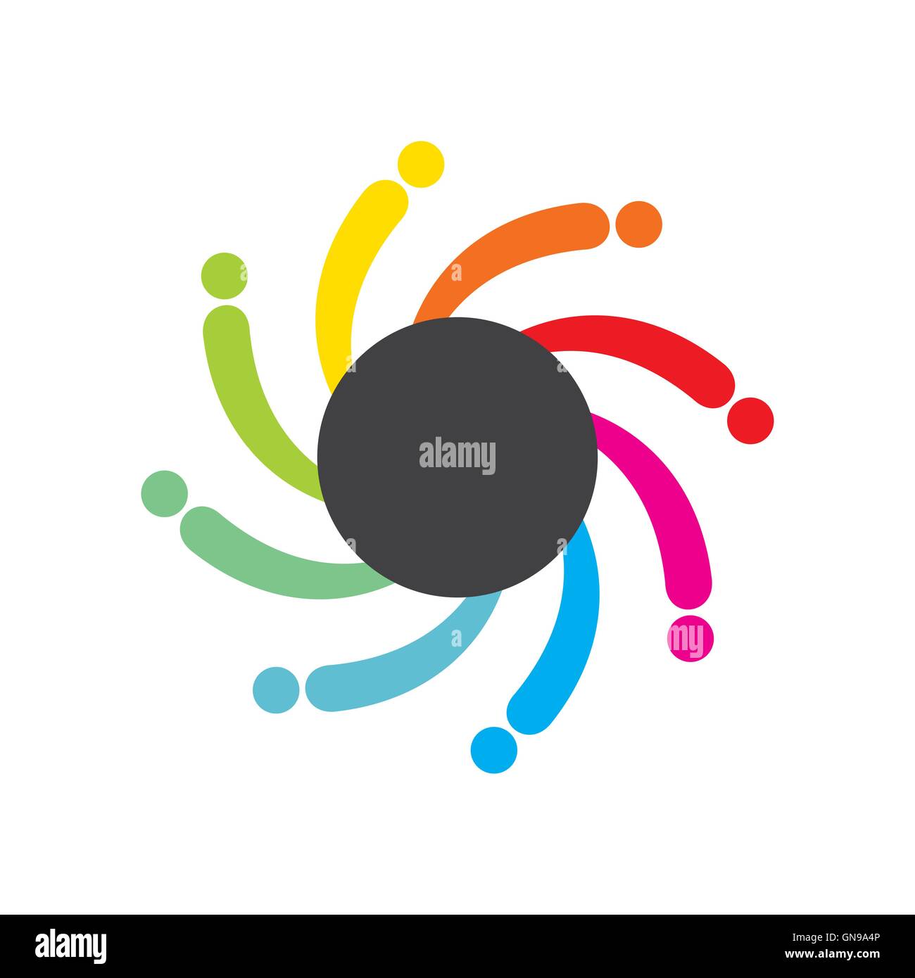 kreative Business Team Icon Design Vektor Stock Vektor