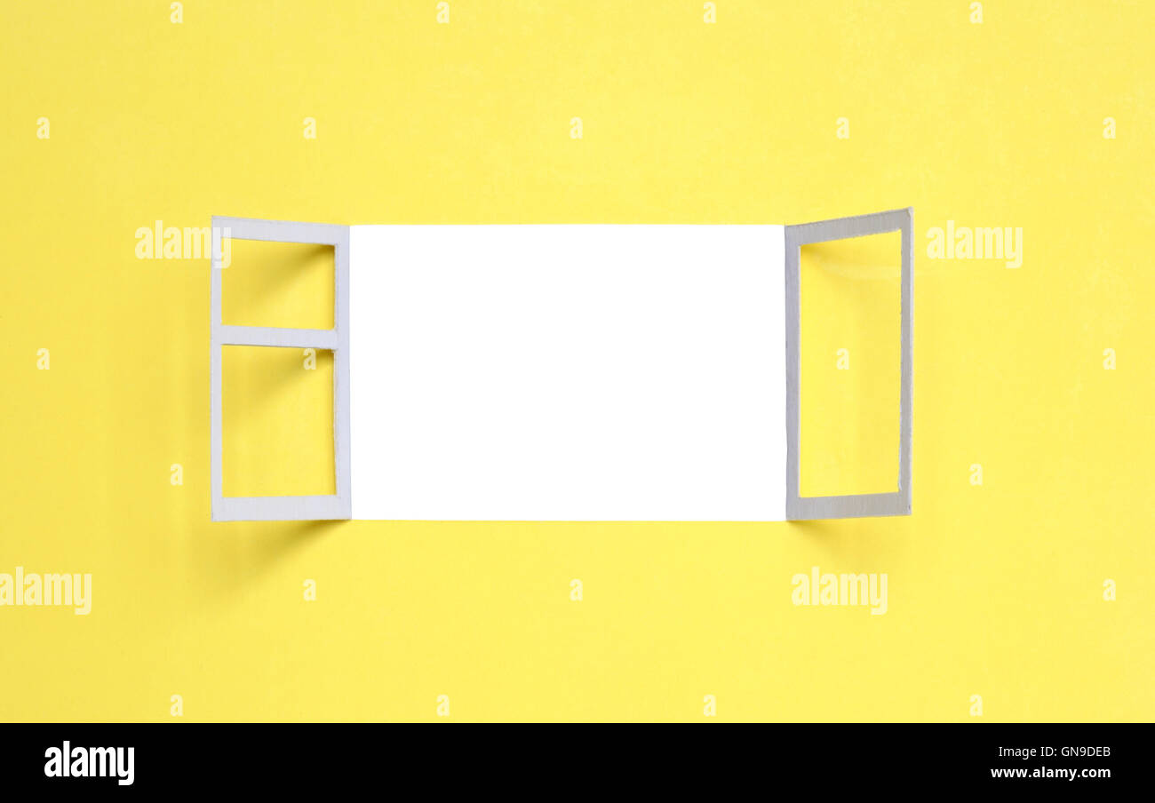 Fenster öffnen Stockfoto