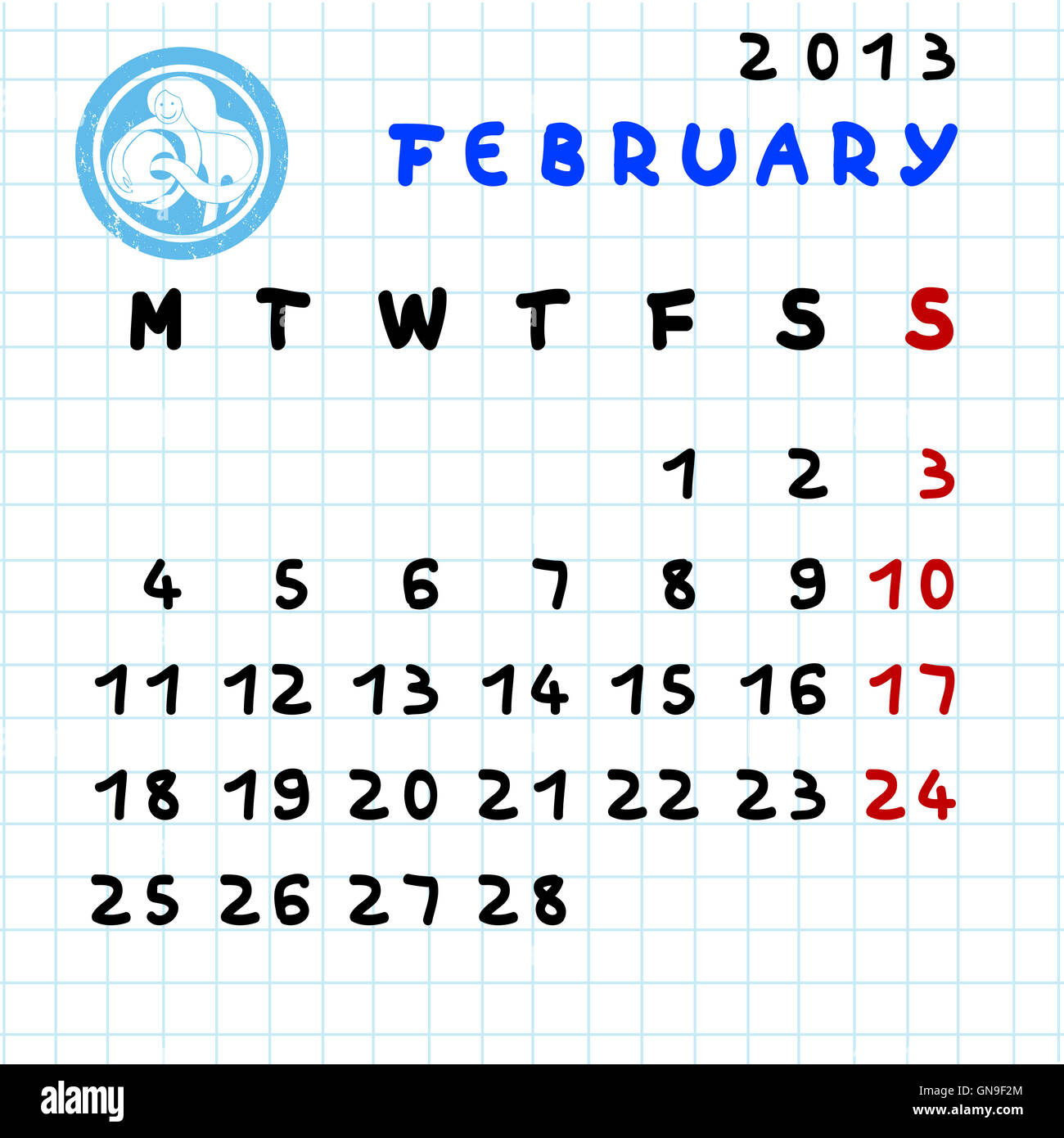 Feb-13 Stockfoto