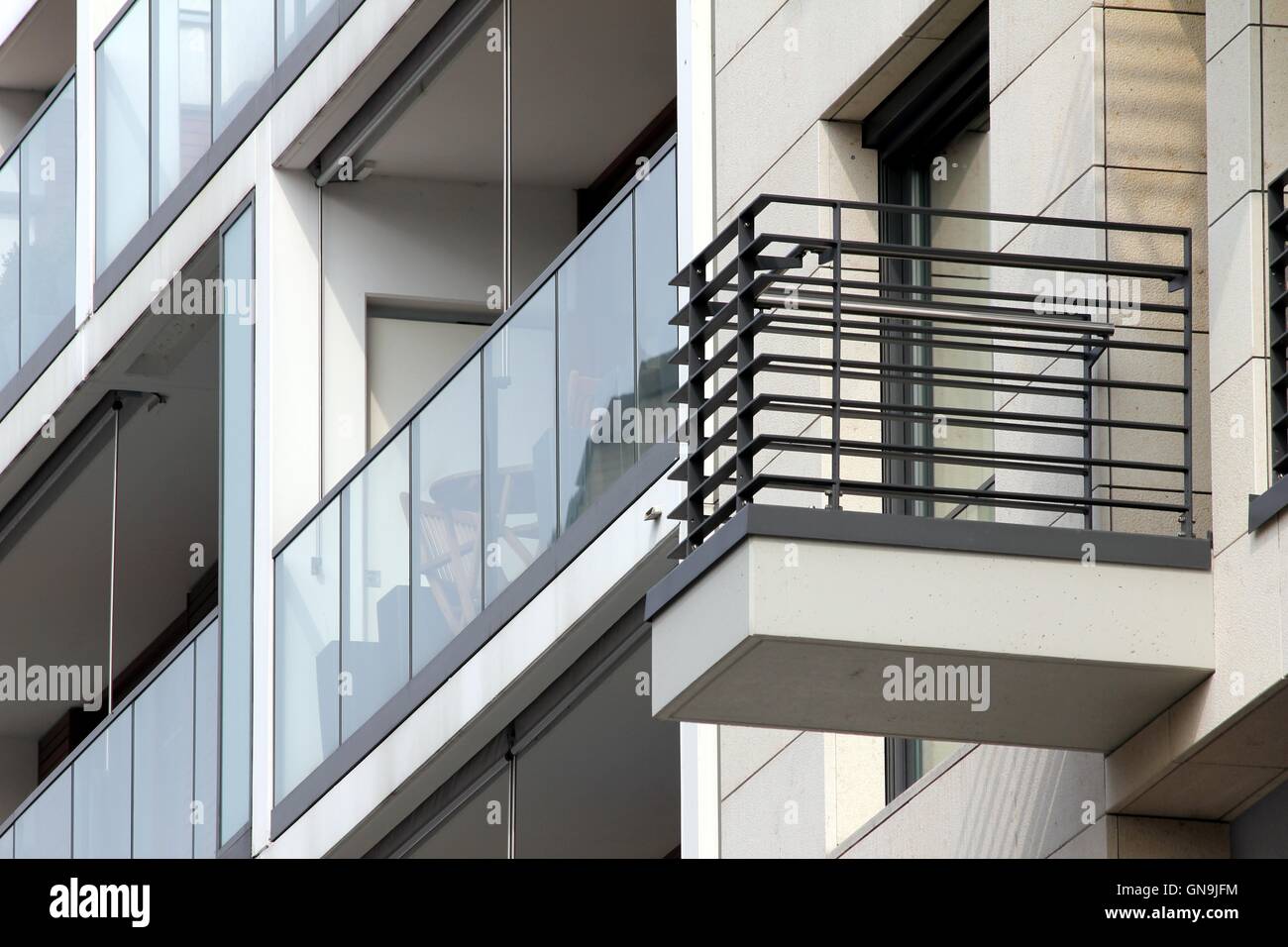 modernes Gebäude-Geometrie Stockfoto