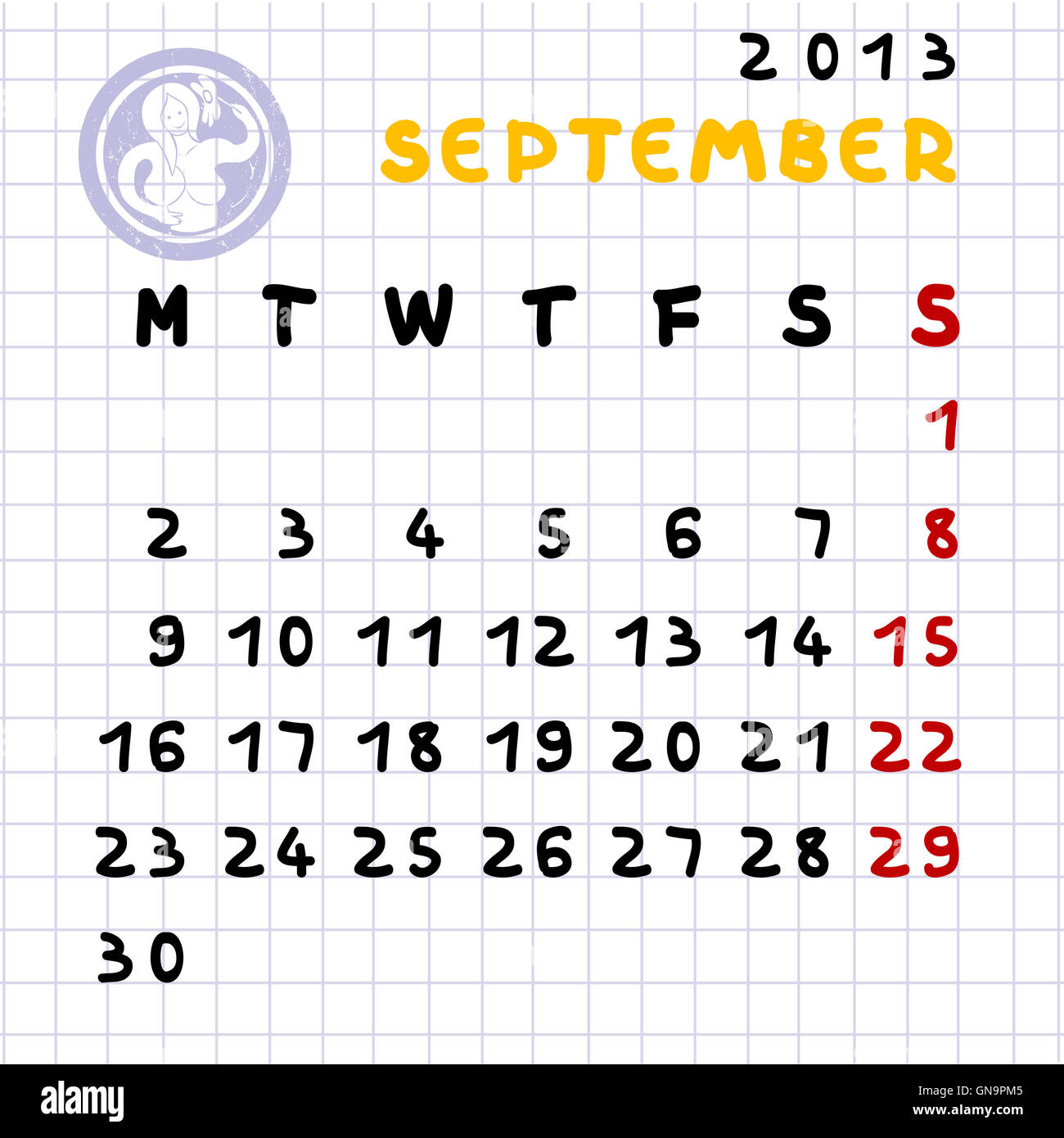 13. September Stockfoto