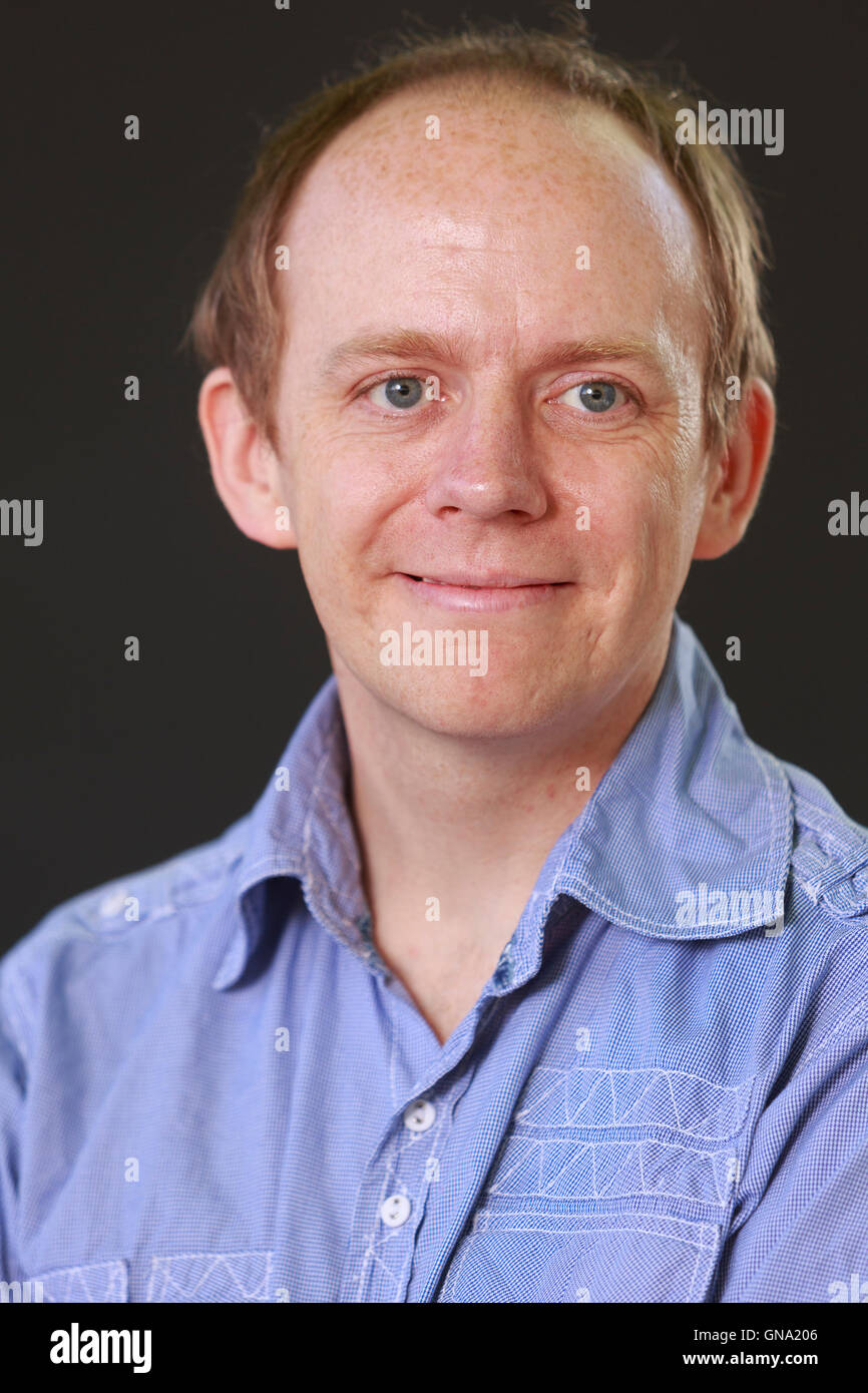 Edinburgh, UK. 29. August 2016. Edinburgh International Book Festival 17. Tag. Edinburgh International Book Festival findet statt in Charlotte Square Gardens. Edinburgh. Abgebildete Thomas Clark. Pako Mera/Alamy Live-Nachrichten Stockfoto