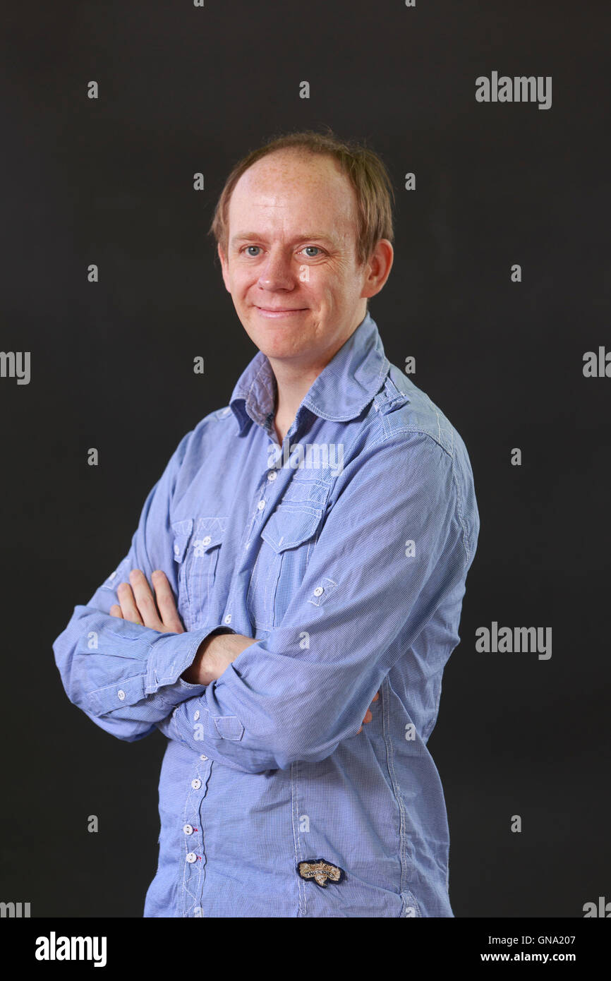 Edinburgh, UK. 29. August 2016. Edinburgh International Book Festival 17. Tag. Edinburgh International Book Festival findet statt in Charlotte Square Gardens. Edinburgh. Abgebildete Thomas Clark. Pako Mera/Alamy Live-Nachrichten Stockfoto