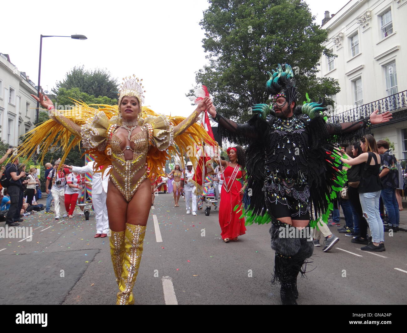 Notting Hill Carnival Finale Grande Parade 29. August 2016, Notting Hill, London, UK Credit: Nastia M/Alamy Live-Nachrichten Stockfoto