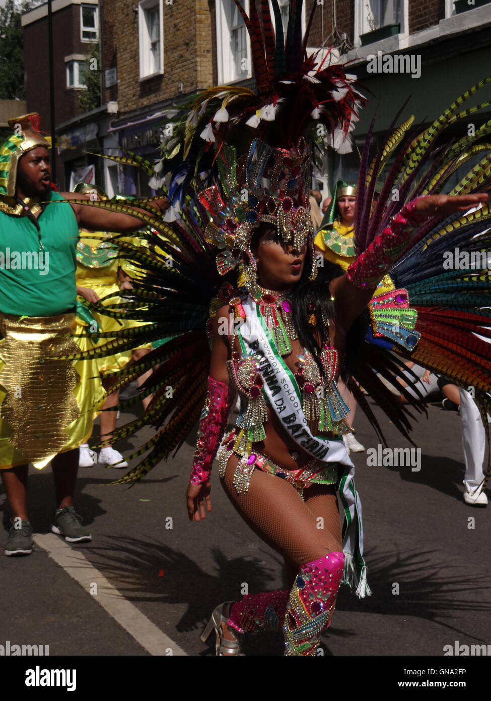 Notting Hill Carnival Finale Grande Parade 29. August 2016, Notting Hill, London, UK Credit: Nastia M/Alamy Live-Nachrichten Stockfoto