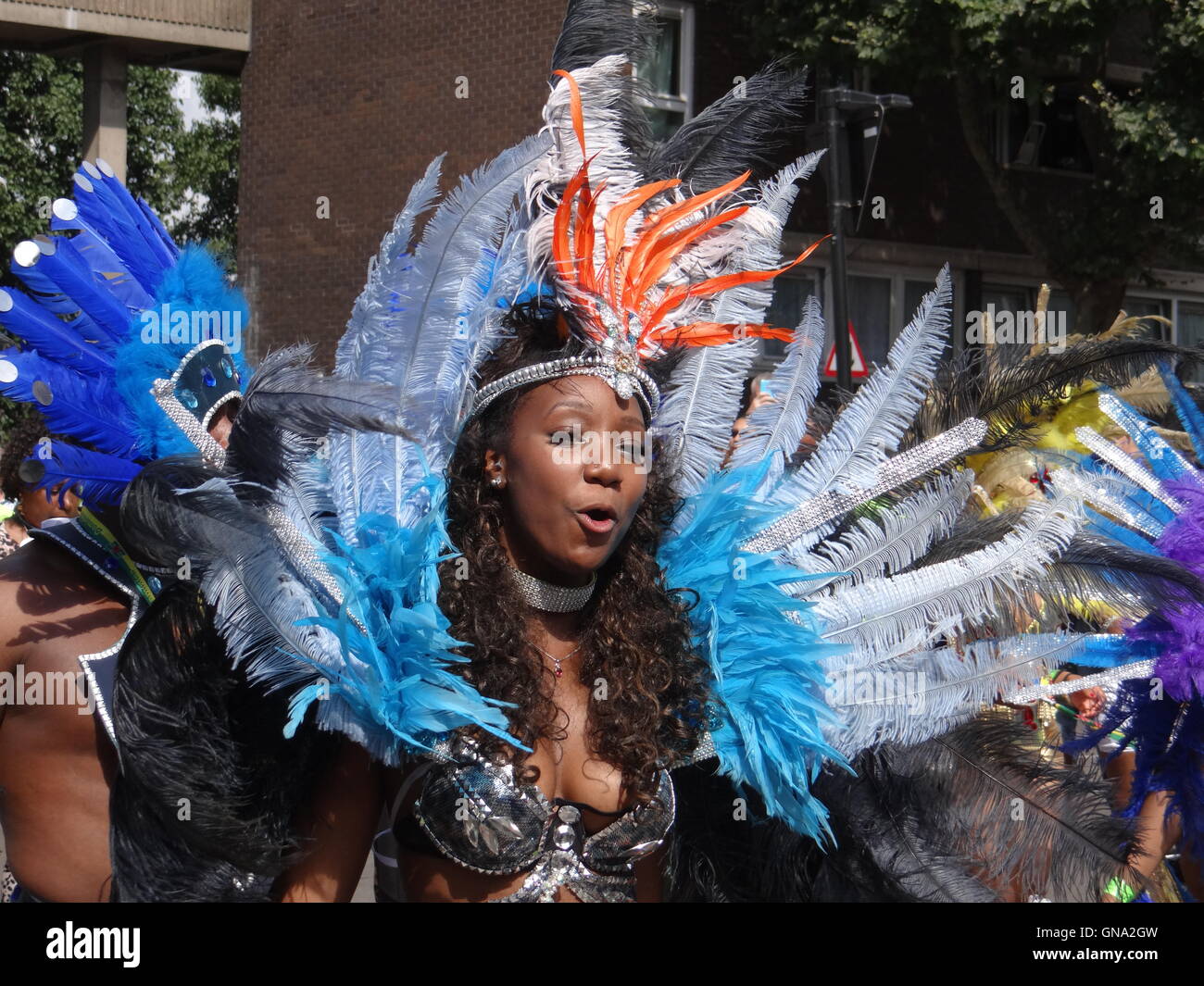 Notting Hill Carnival Finale Grande Parade 29. August 2016, Notting Hill, London, UK Credit: Nastia M/Alamy Live-Nachrichten Stockfoto