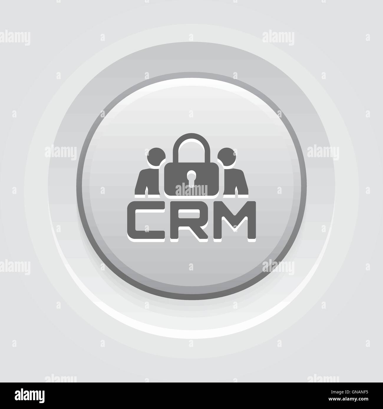 CRM-Security-Symbol Stock Vektor
