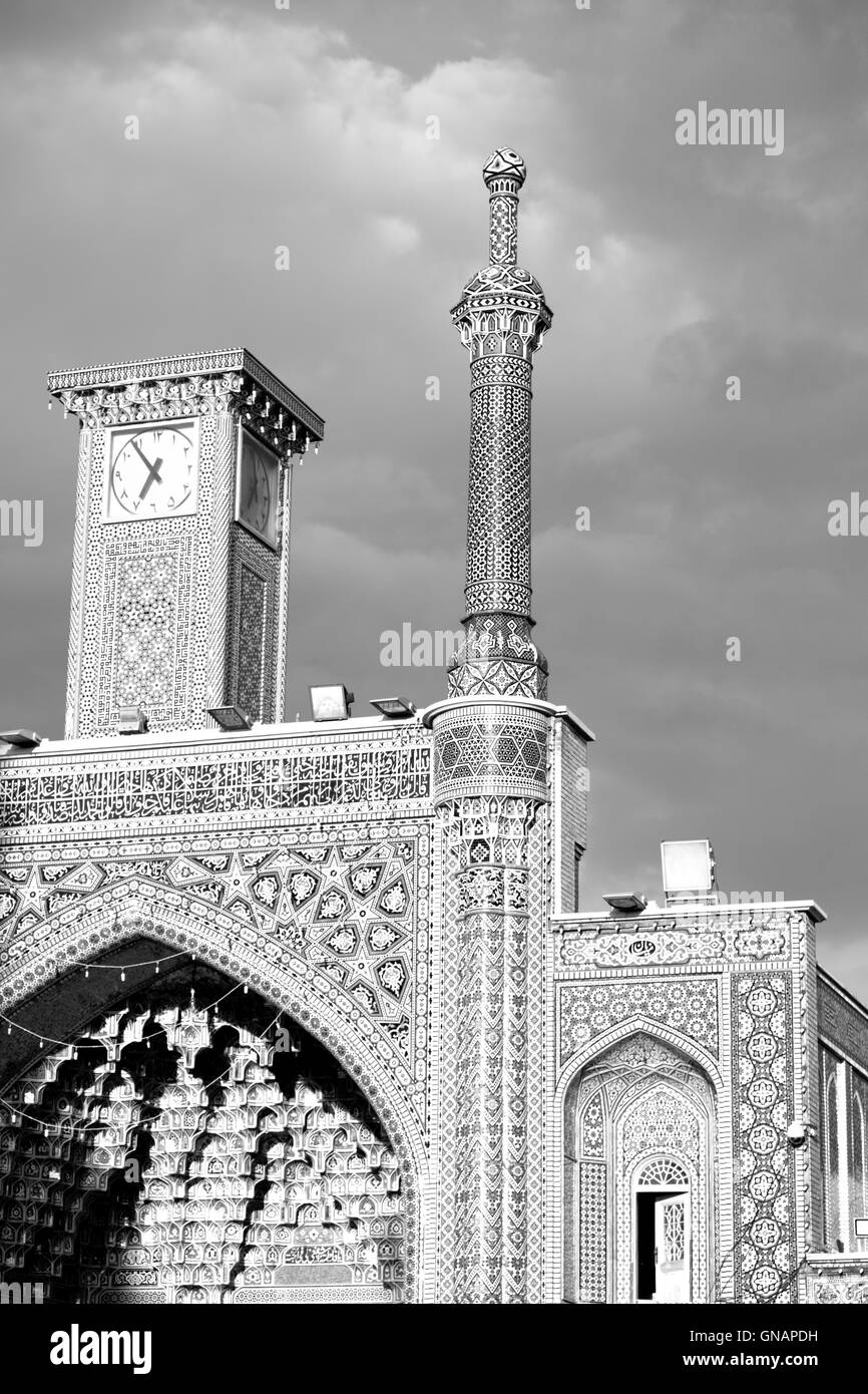 im Iran islamische Mausoleum alte Architektur Moschee Mosaik zu verwischen Stockfoto