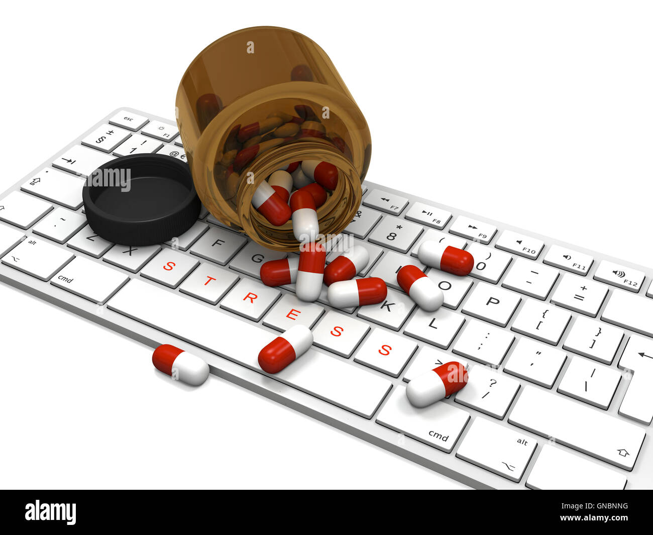 Anti-Stress-Pillen Stockfoto