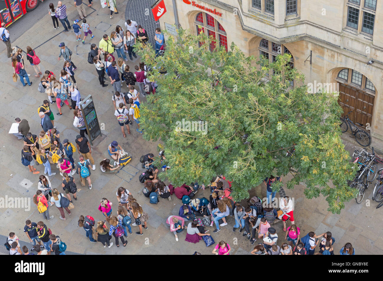 Touristen in Oxford, Oxfordshire, England, Großbritannien Stockfoto