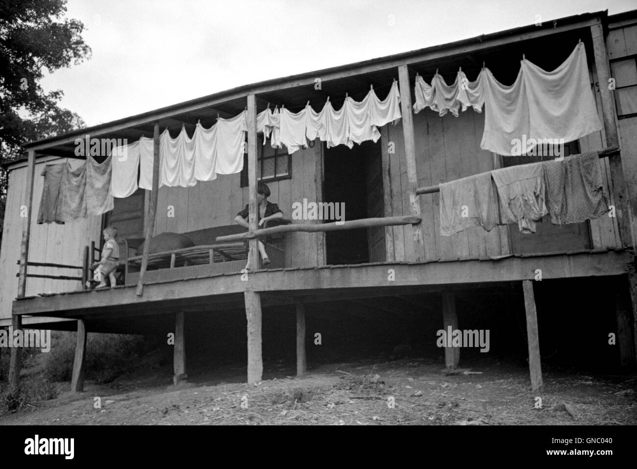 Kohle-Bergmannes Shack, Pursglove, West Virginia, USA, Marion Post Wolcott für Farm Security Administration, September 1938 Stockfoto