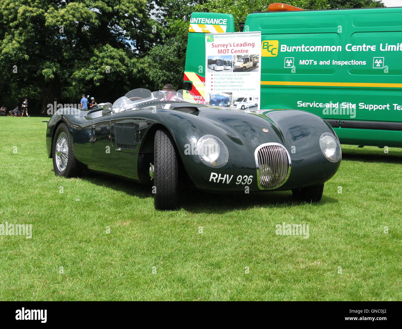 C-Type Jaguar-Sportwagen Stockfoto